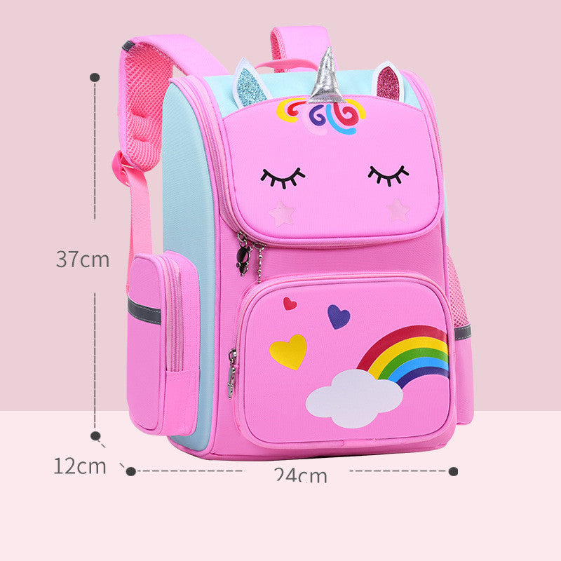 Childrens School Bags Primary School Students Grades 1 to 6 Printing - Amber Fashion UK