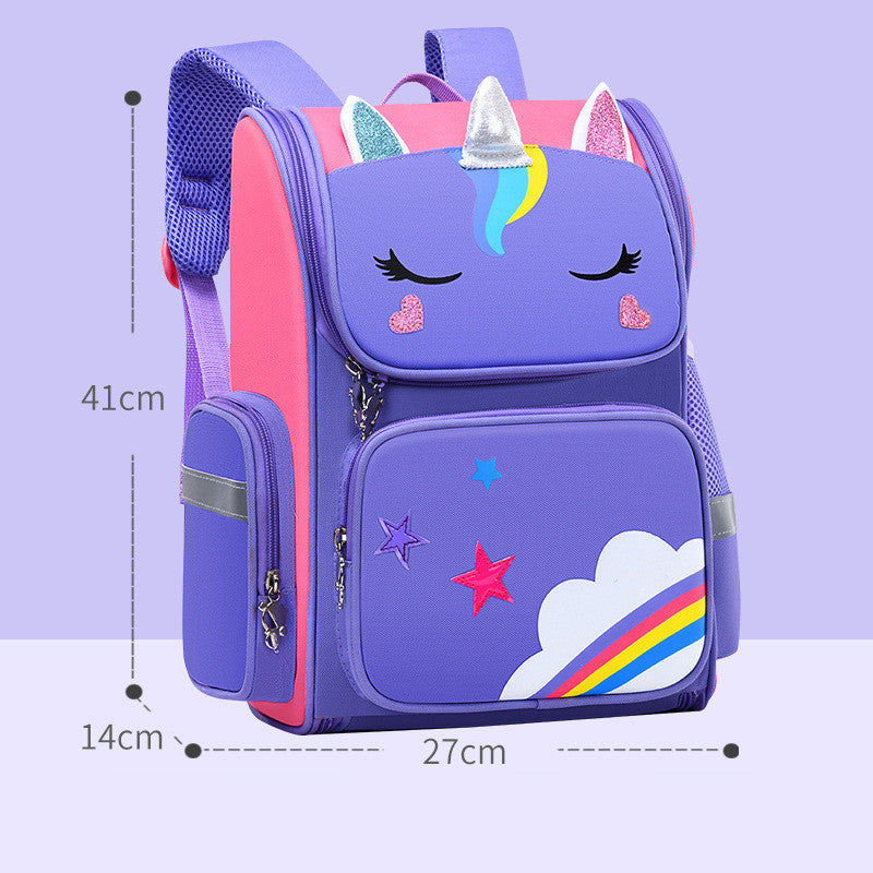 Childrens School Bags Primary School Students Grades 1 to 6 Printing - Amber Fashion UK