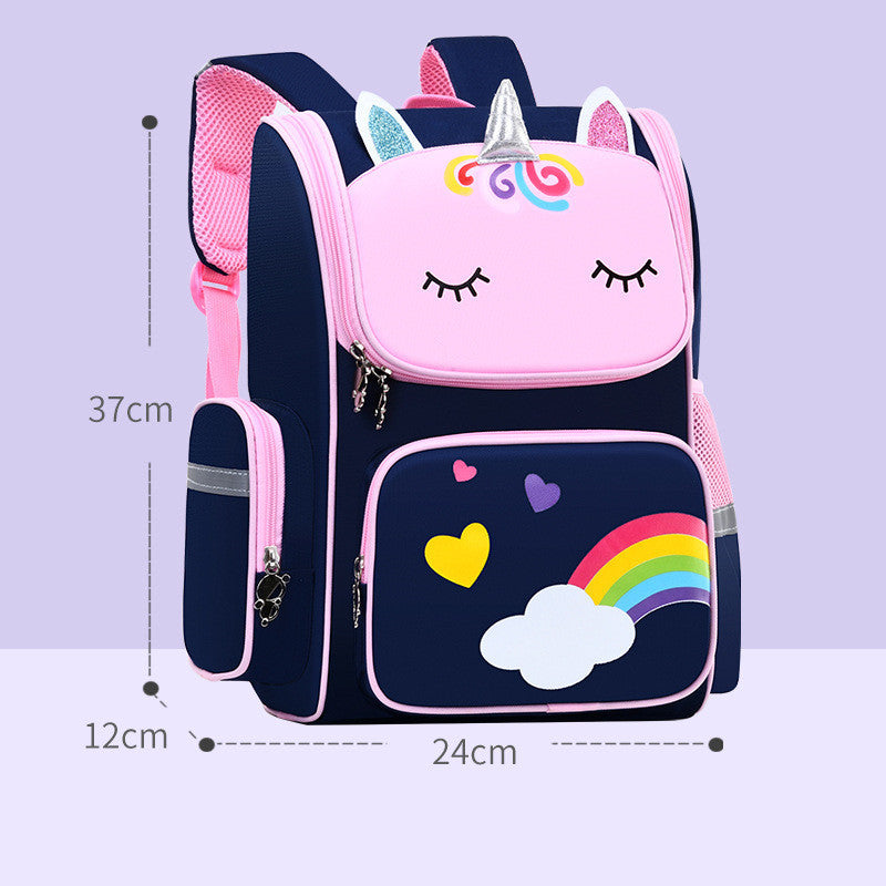 Childrens School Bags Primary School Students Grades 1 to 6 Printing - Amber Fashion UK