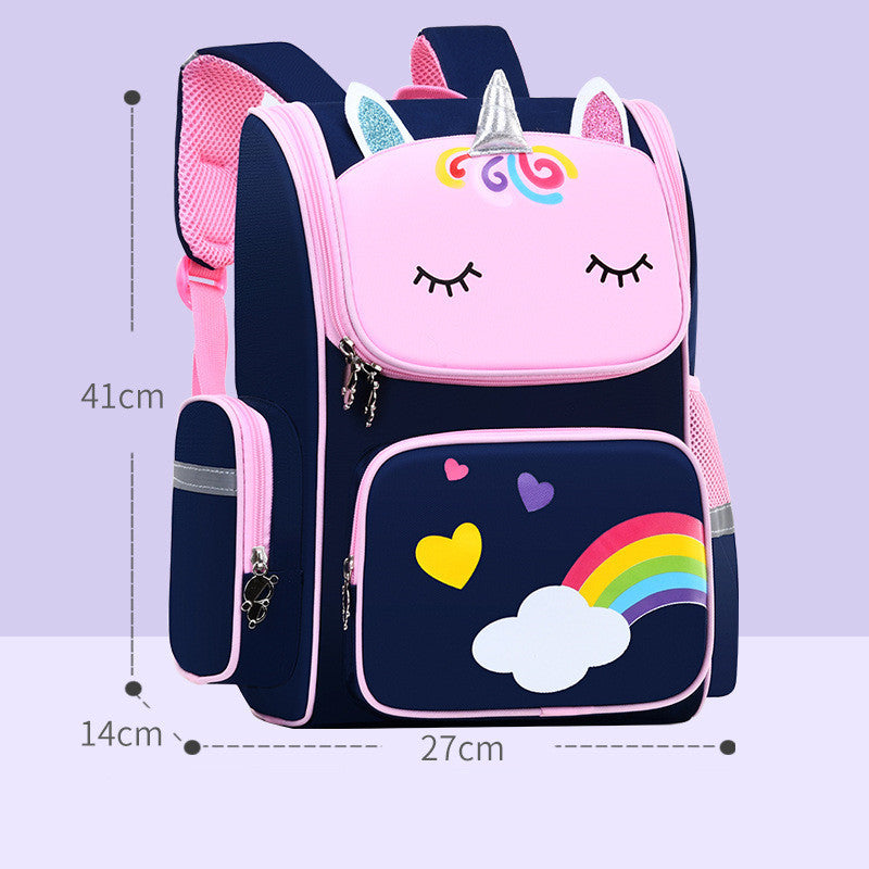 Childrens School Bags Primary School Students Grades 1 to 6 Printing - Amber Fashion UK