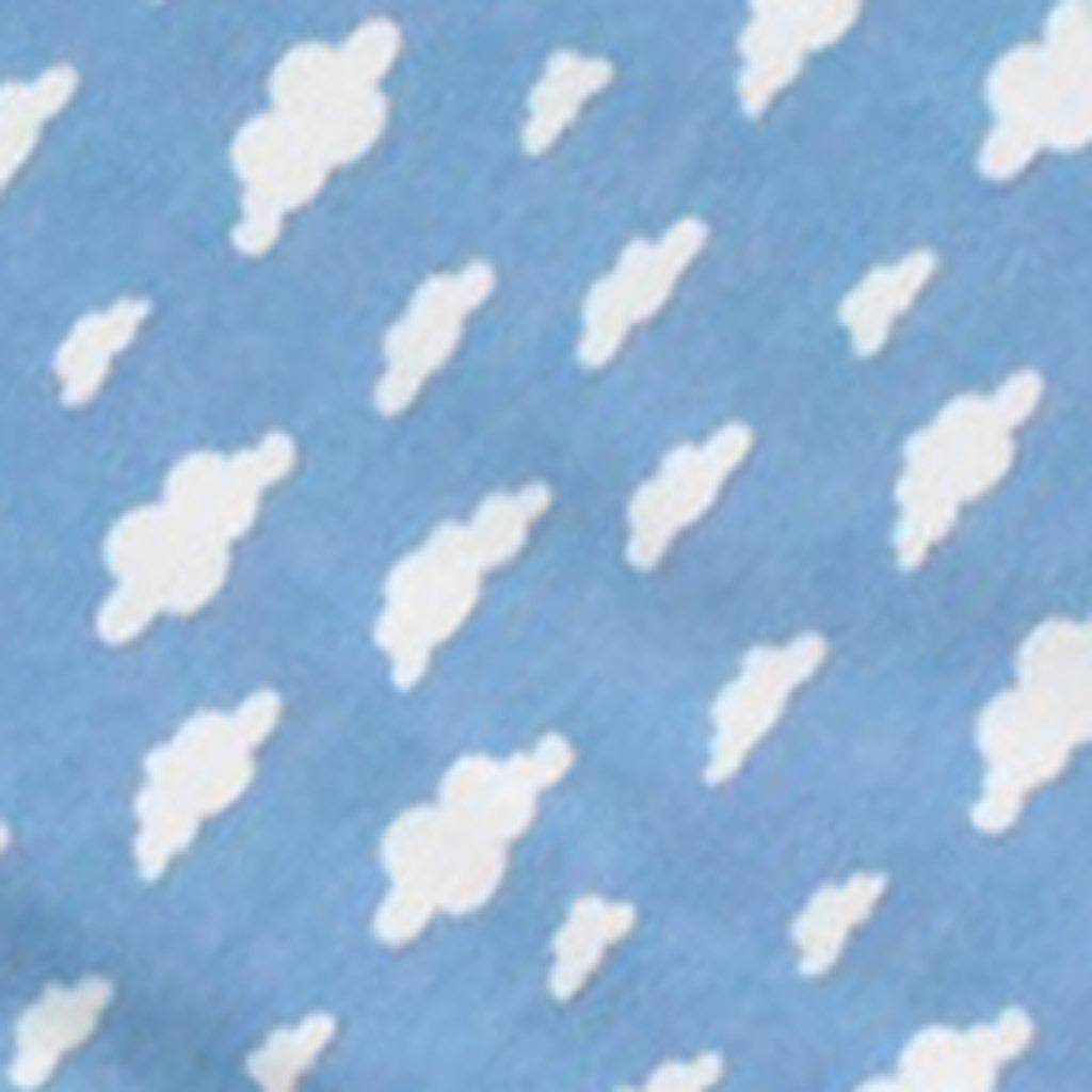 Blue Cloud Print Children's Pyjamas 1-2 Years - Personalise