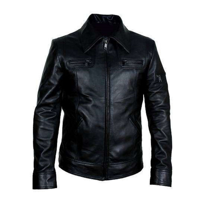 Men's Classic Leather Jacket | Black