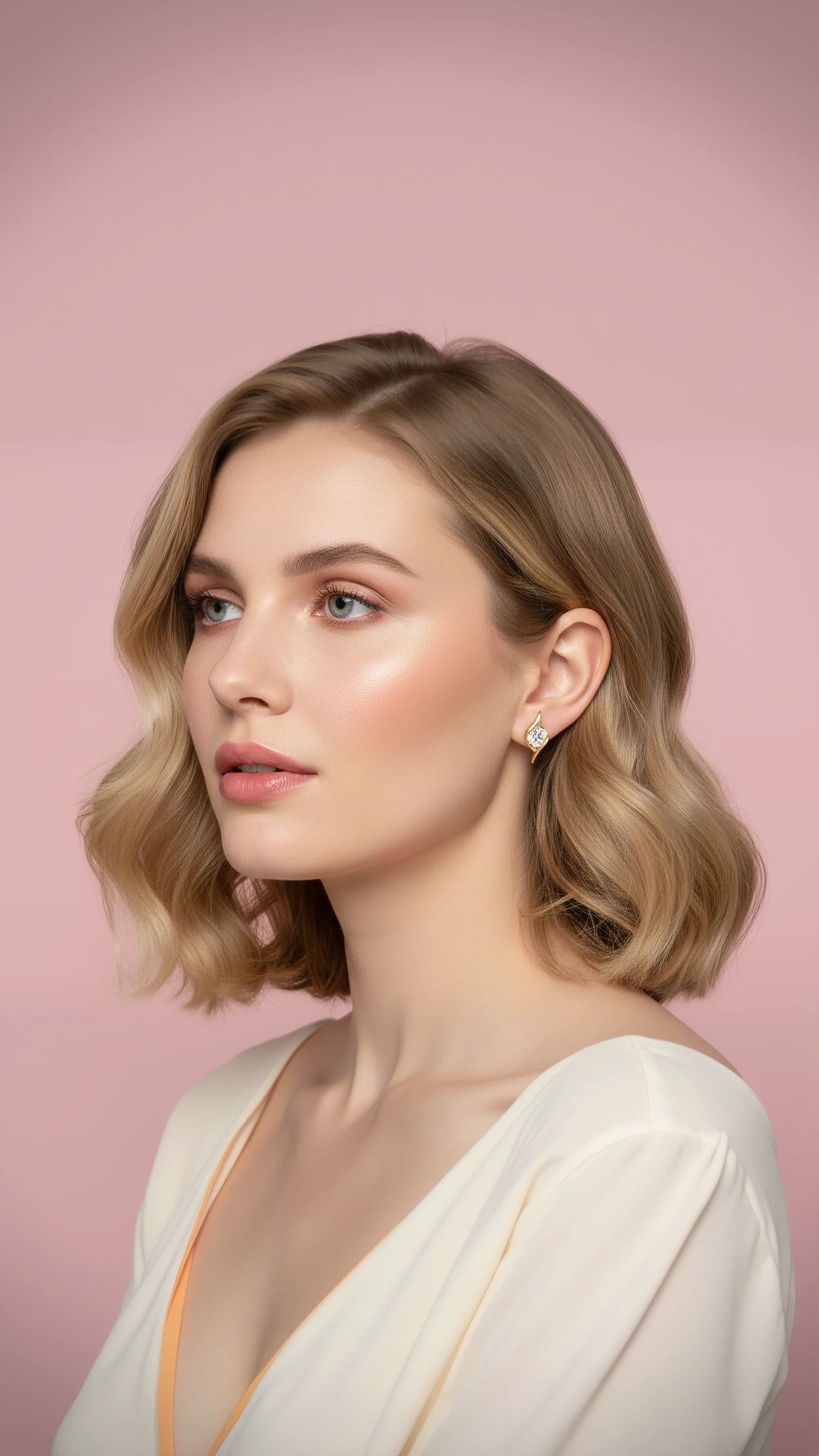 Brilliant Cut Crystal Stud Earrings