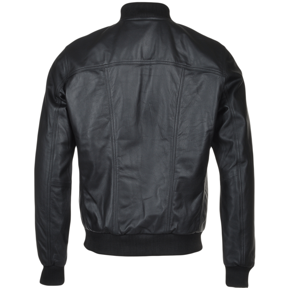Men's Bomber Leather Jacket | Black, Brown, & Corodovan