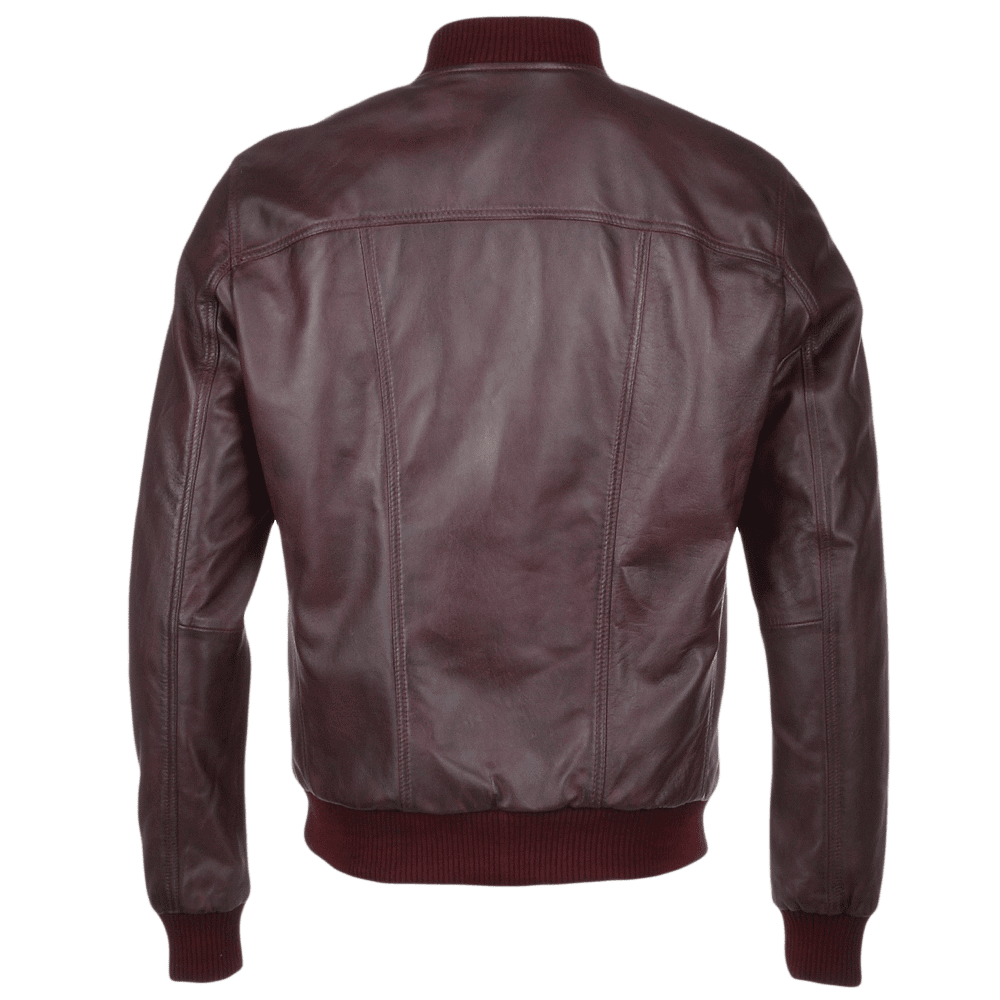 Men's Bomber Leather Jacket | Black, Brown, & Corodovan