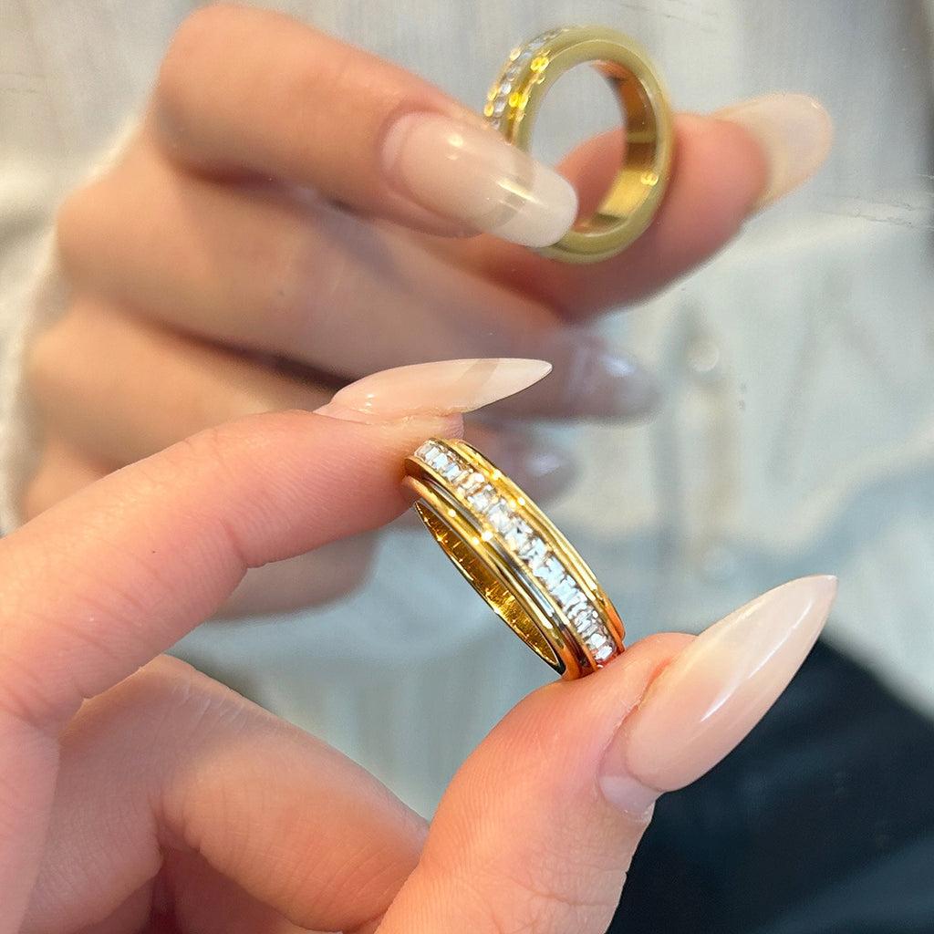 Titanium Steel Ring - Amber Fashion UK