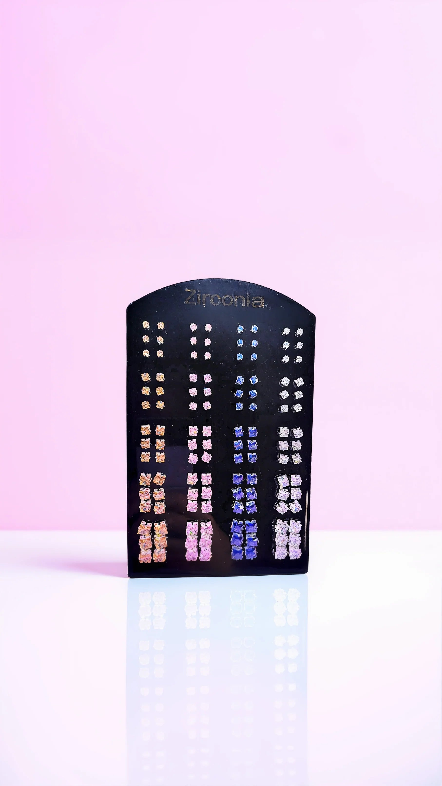 60 Pairs Zirconia Crystal Stud Earrings