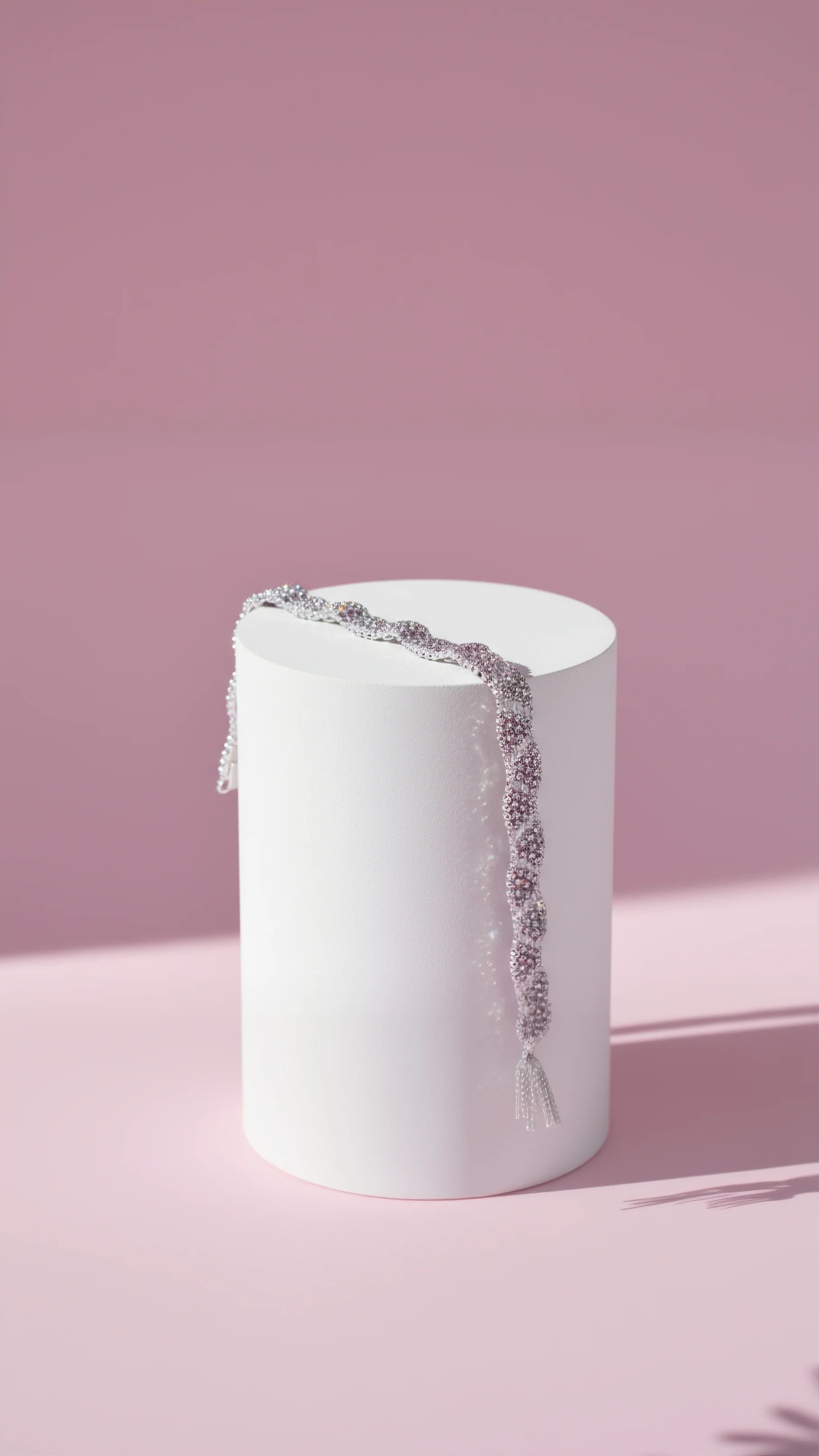 Geometric Crystal Tennis Bracelet