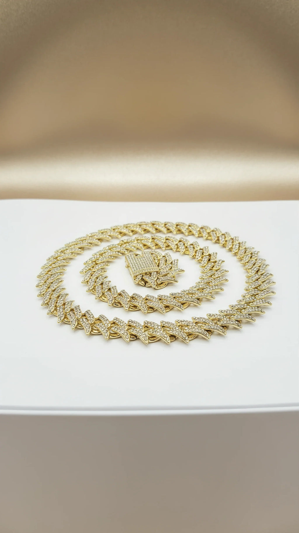 Iced Out Chain Necklace Stainless Steel