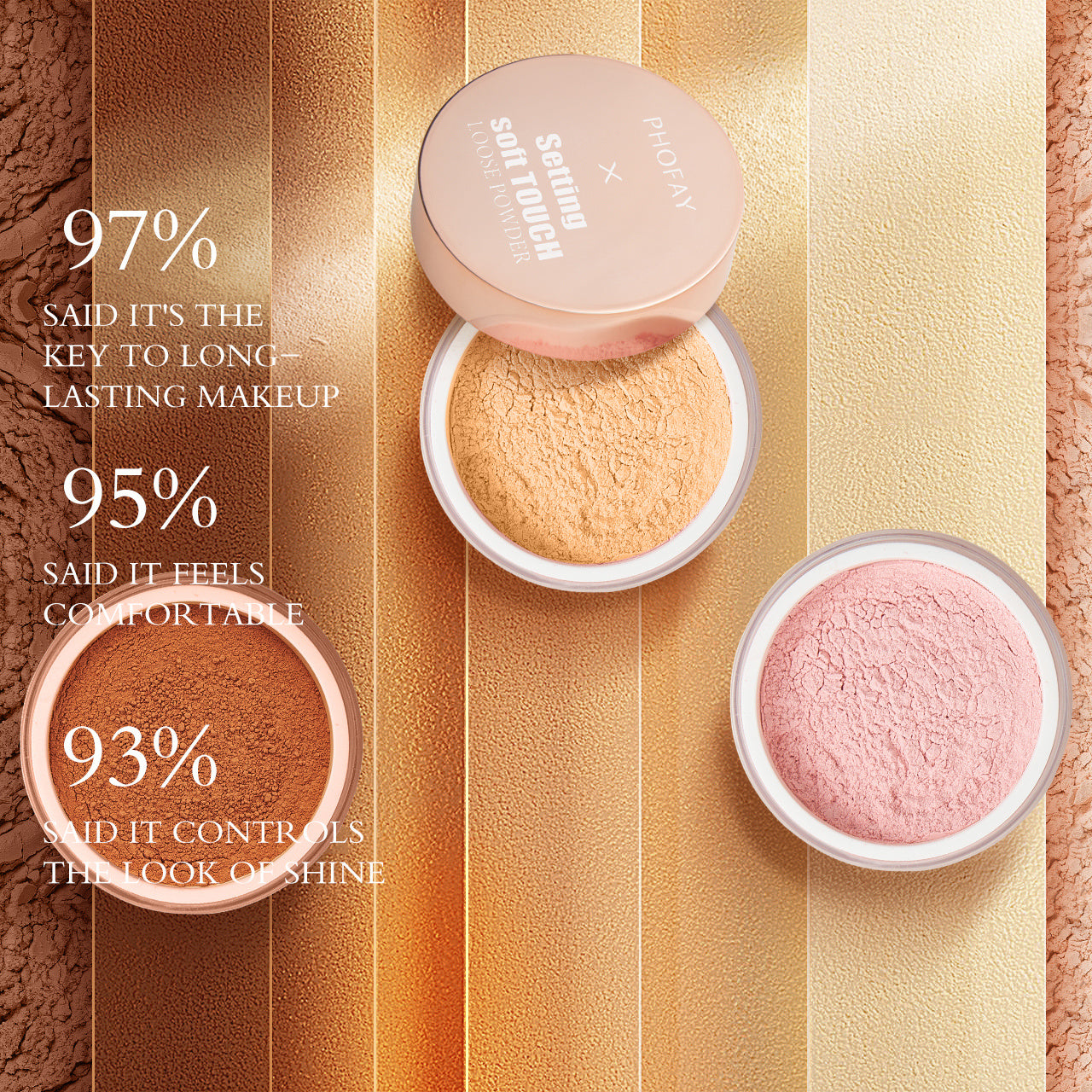PHOFAY Setting Soft Touch Loose Powder - Amber Fashion UK