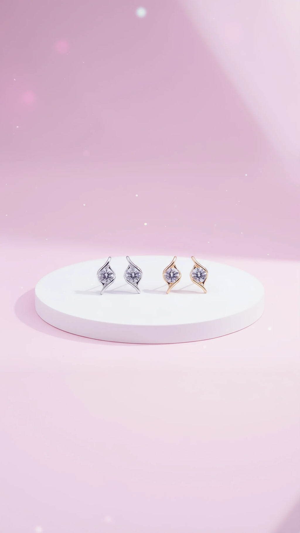 Brilliant Cut Crystal Stud Earrings