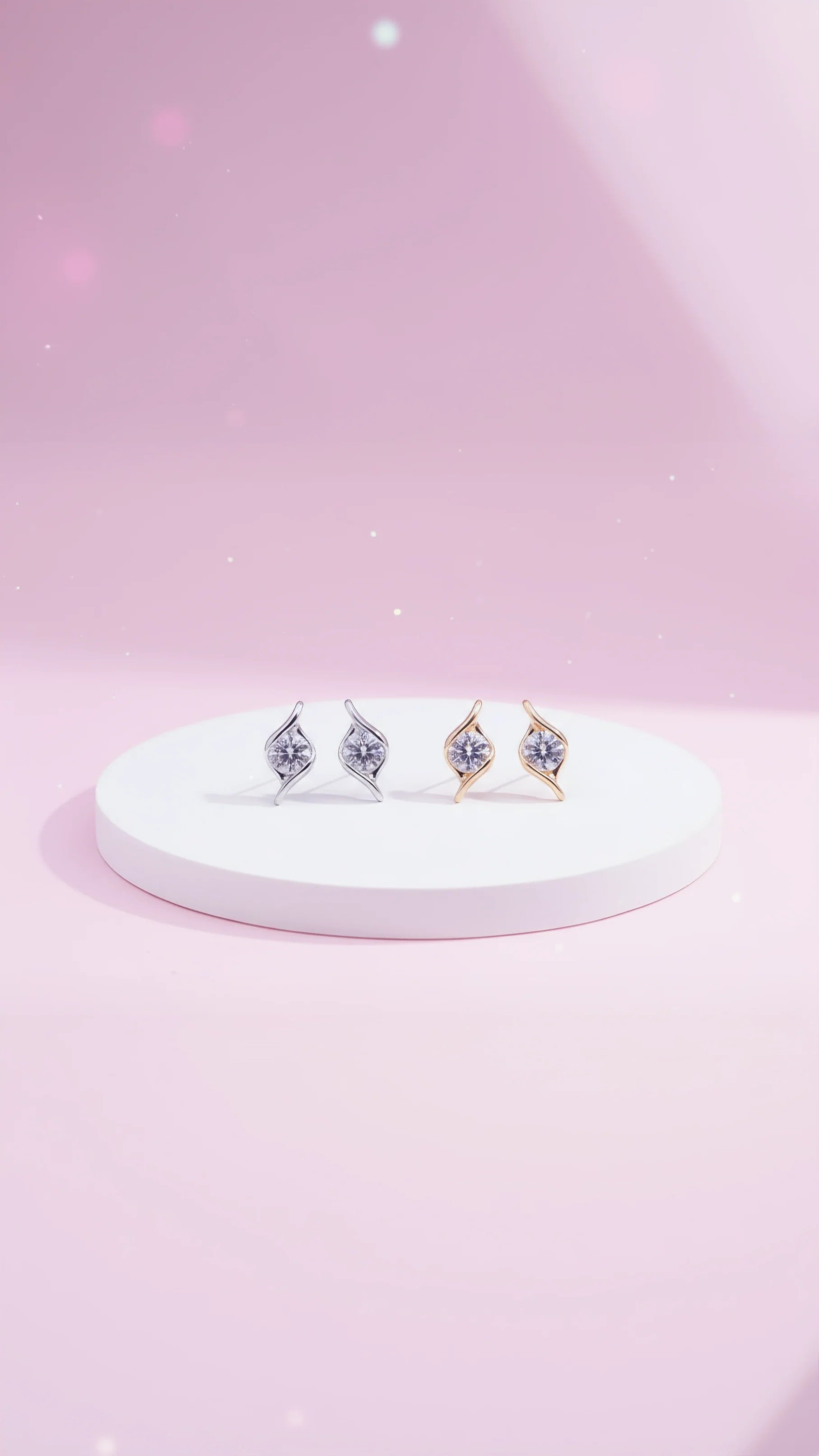 Brilliant Cut Crystal Stud Earrings