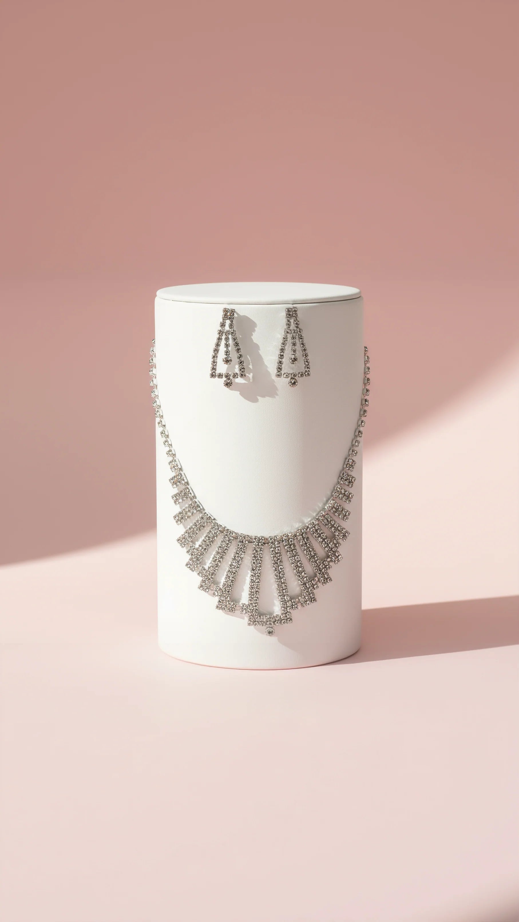 Crystal Collar Necklace & Earrings Set