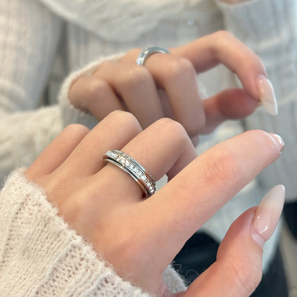 Titanium Steel Ring - Amber Fashion UK