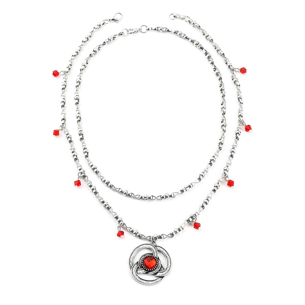 Alloy Silver Necklace Jewellery - Amber Fashion UK