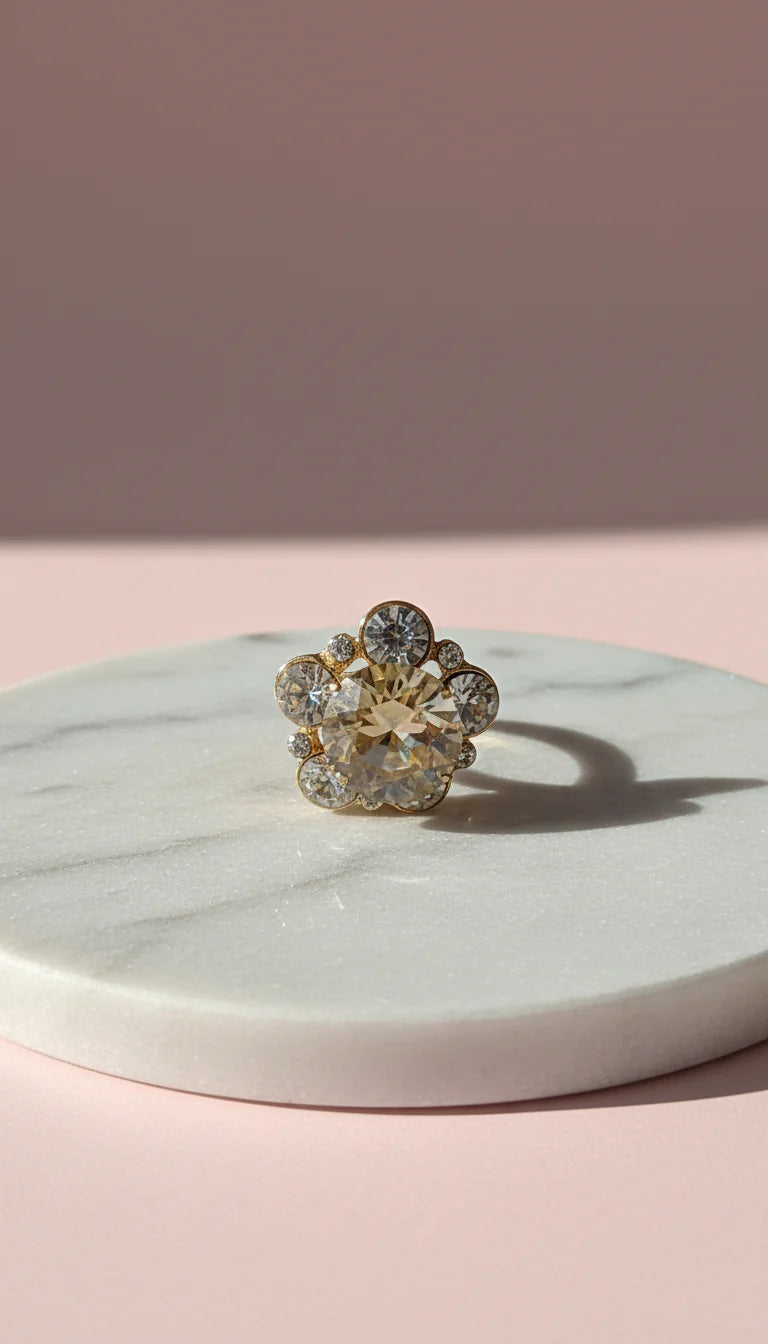 Bling Jewelled Crystal Free size Ring