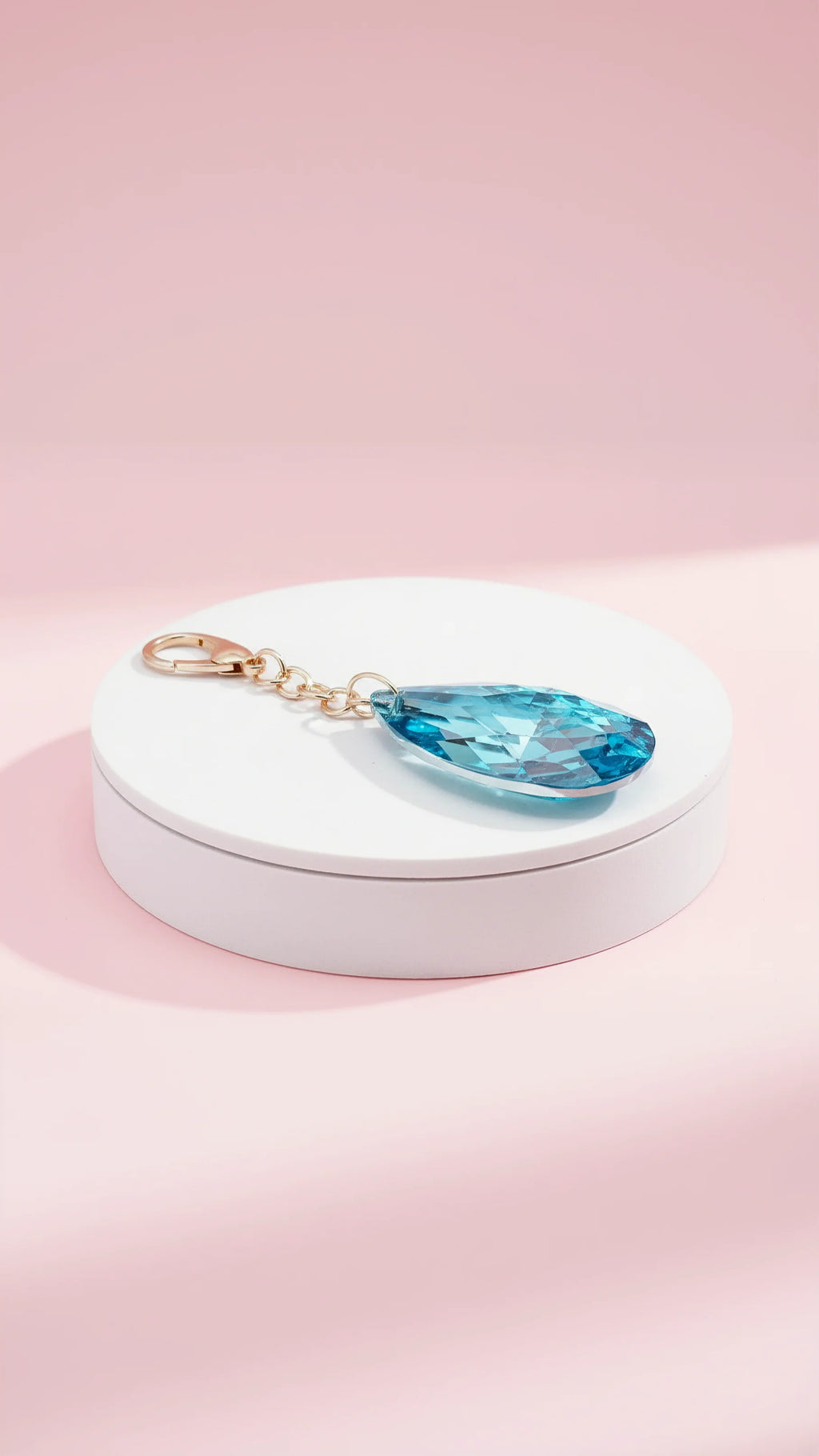 Faceted Crystal Keyring & Bag Charm