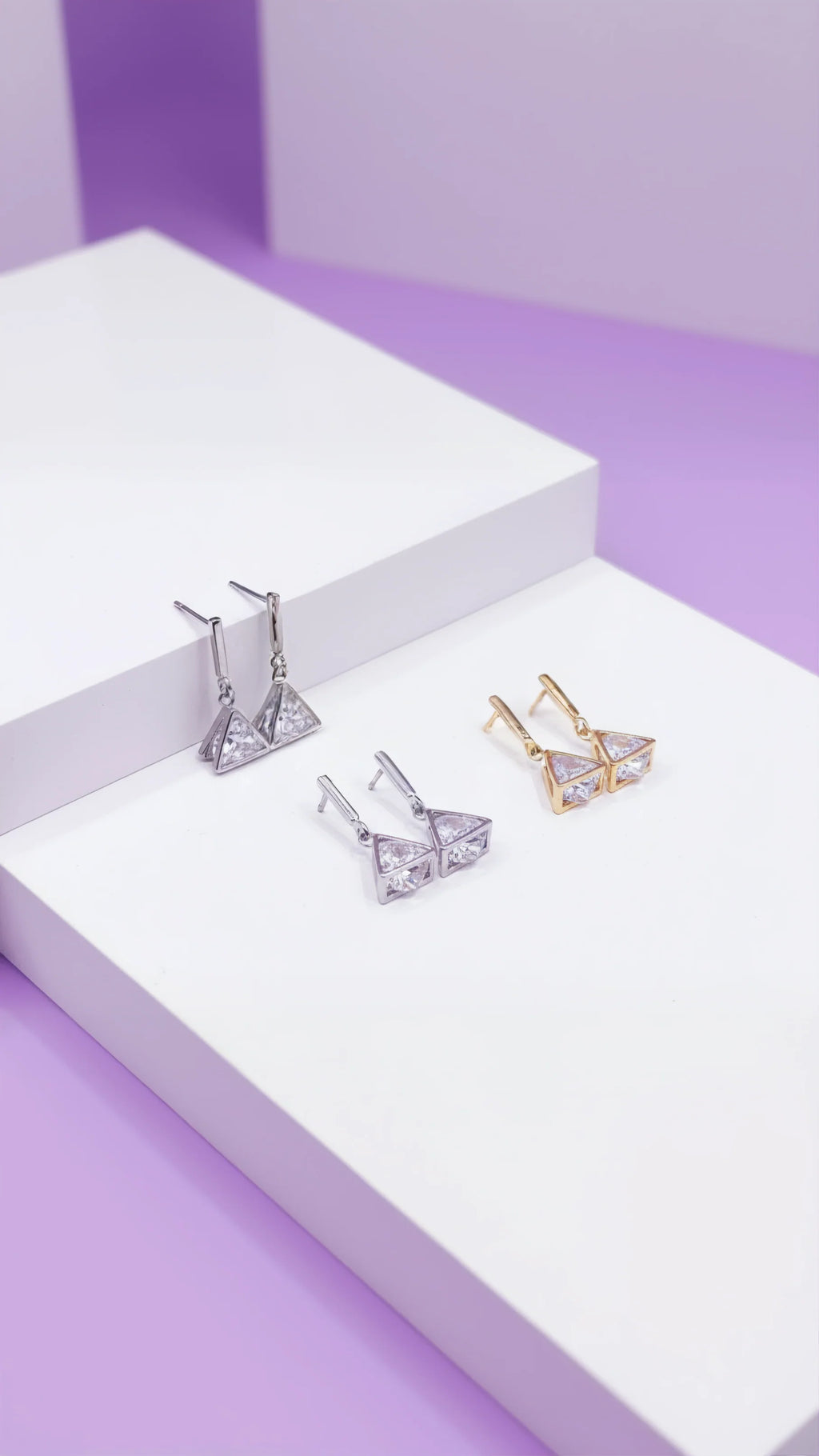 Prism Crystal Drop and Dangle Earrings