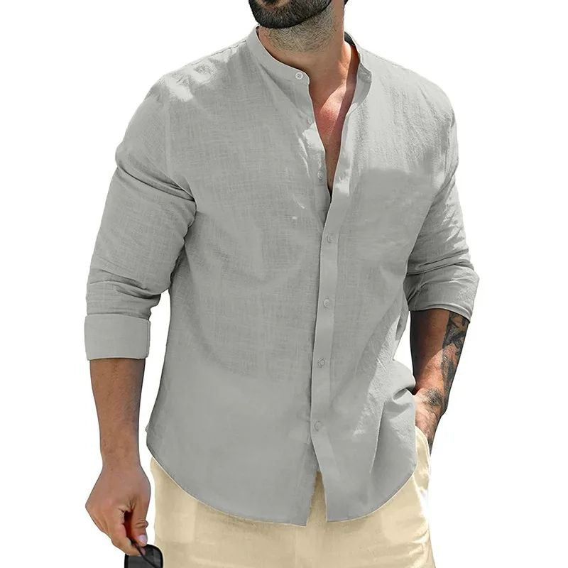 Mens Long Sleeve Shirts - Amber Fashion UK