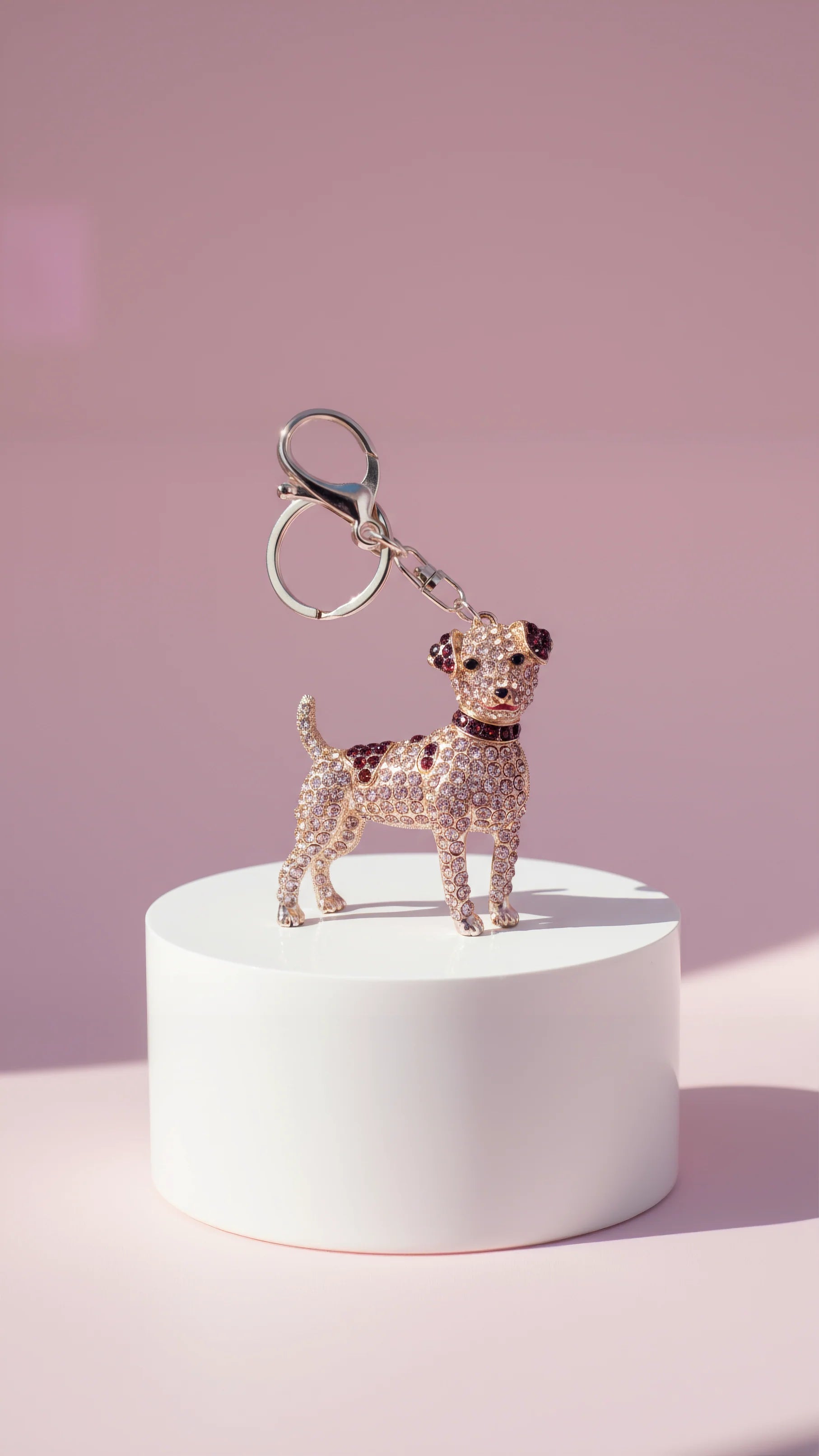 Crystal Dog Key Ring & Bag Charm