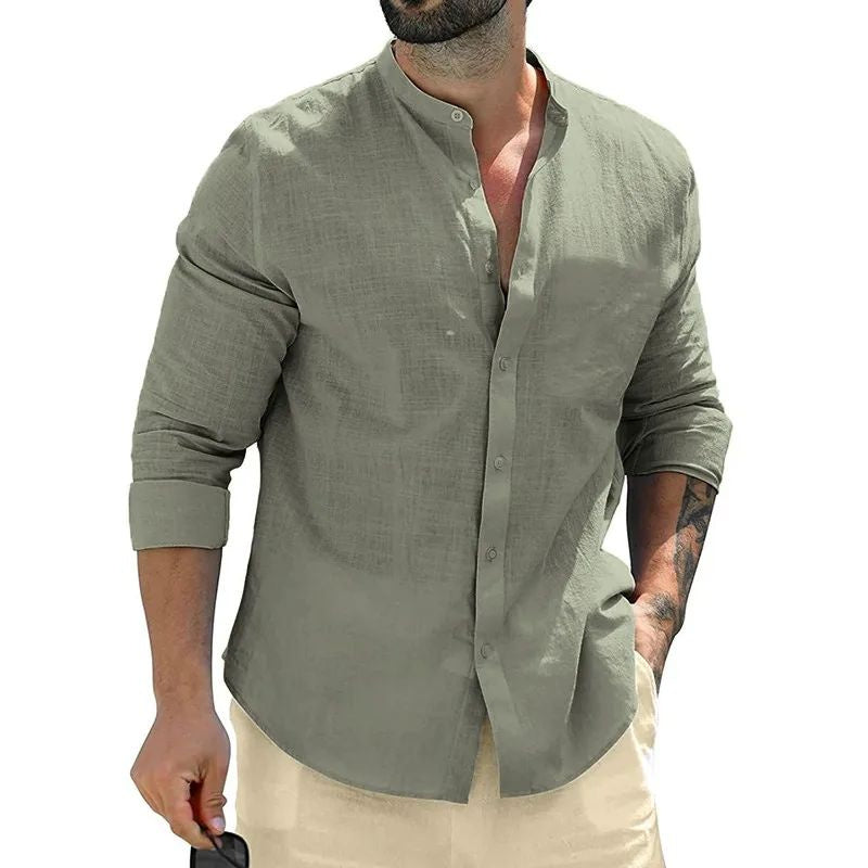 Mens Long Sleeve Shirts - Amber Fashion UK