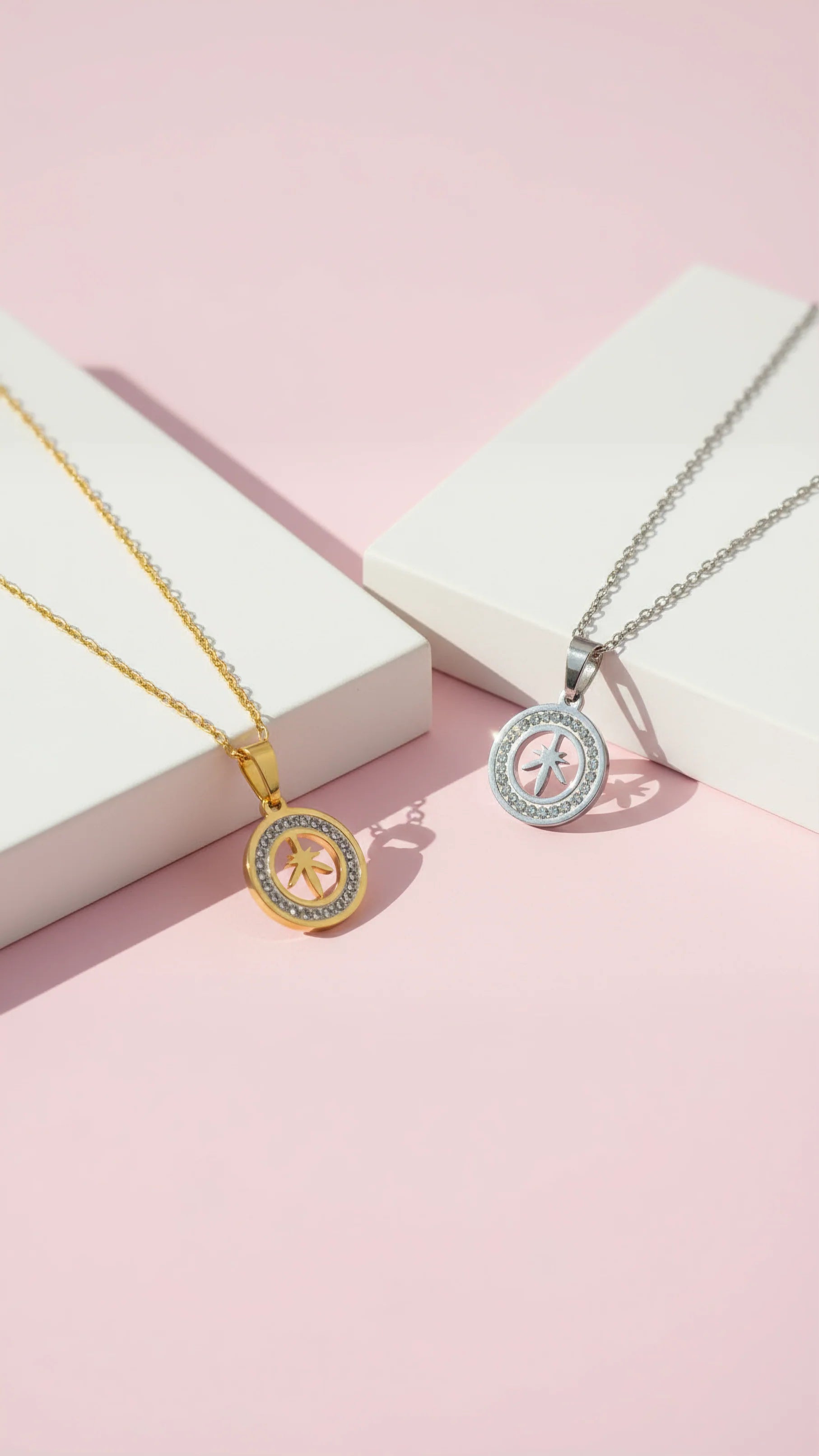 Pavé Crystal Leaf Pendant Necklace