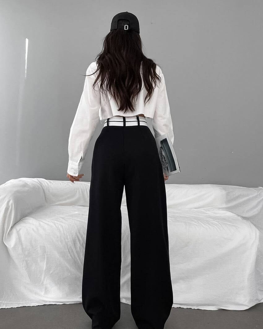 Casual Wide Leg Trousers
