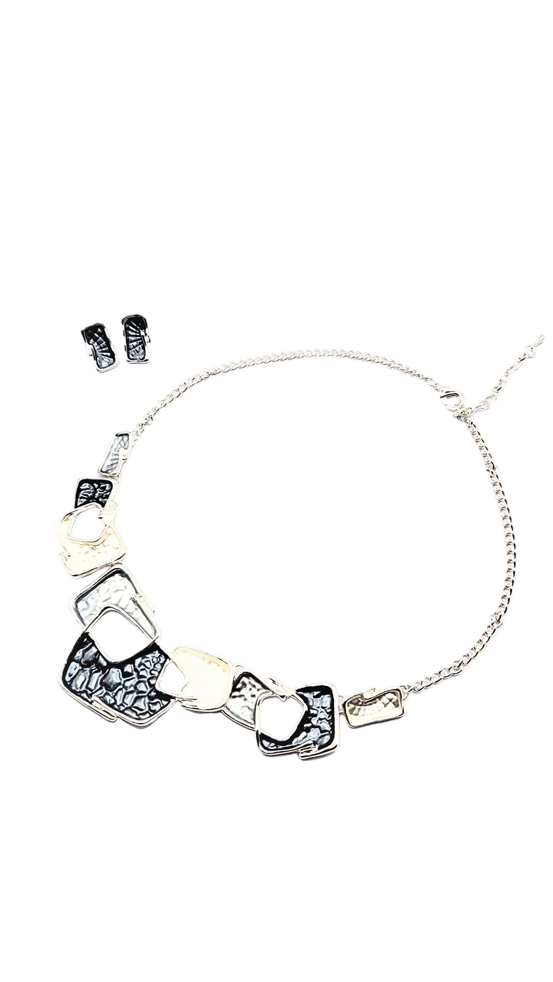 Abstract Irregular Necklace & Earrings Set