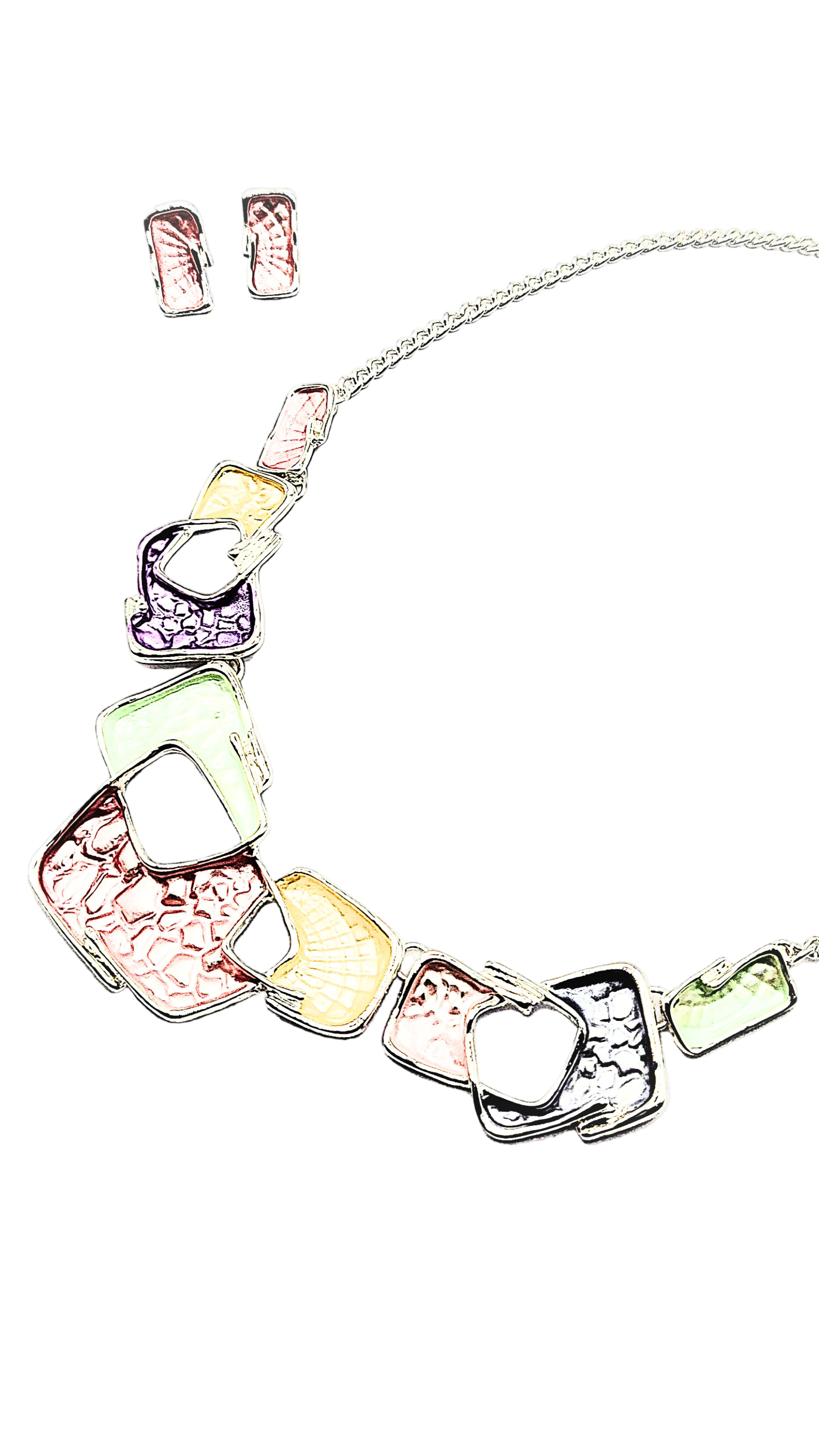 Abstract Irregular Necklace & Earrings Set