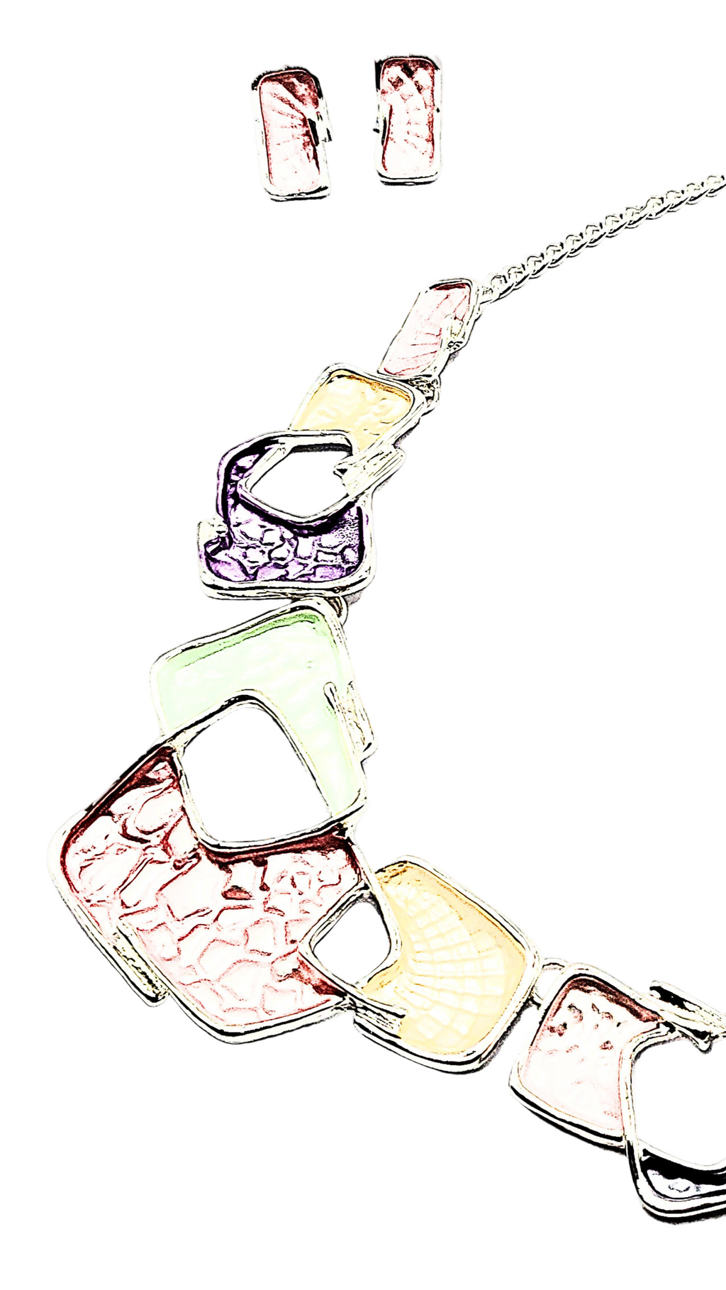 Abstract Irregular Necklace & Earrings Set