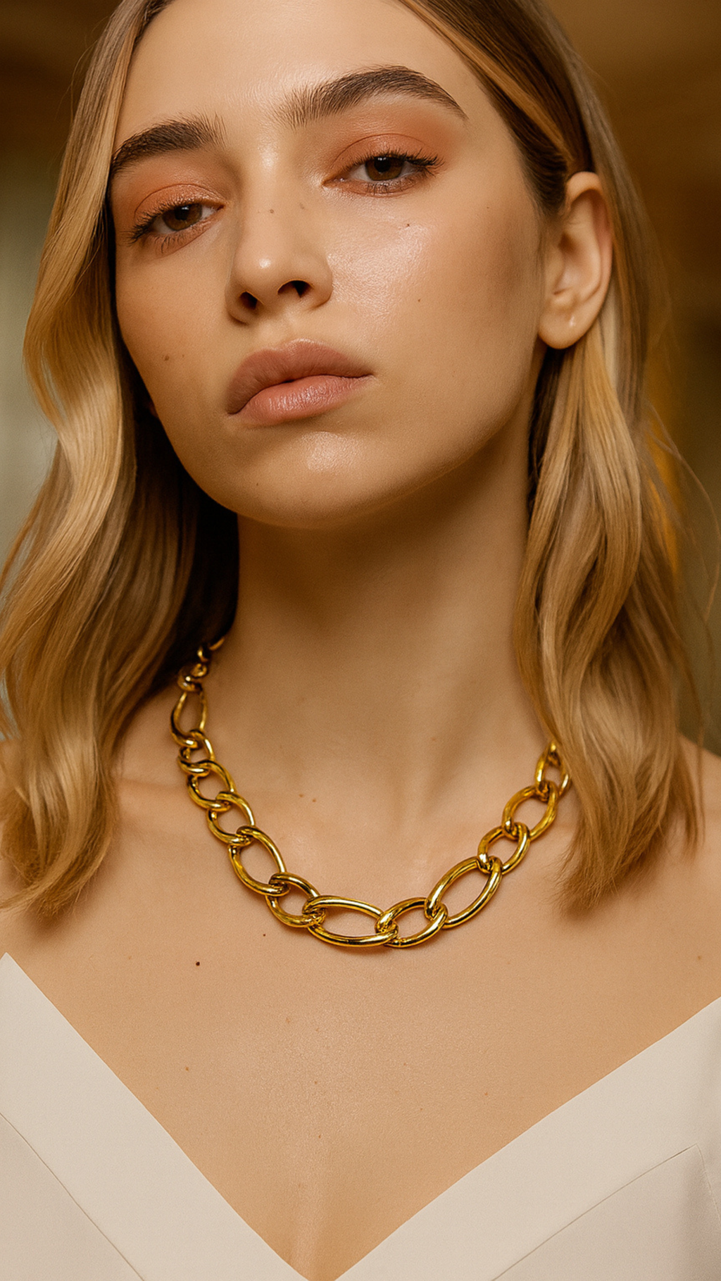 Oval Chain Link Necklace