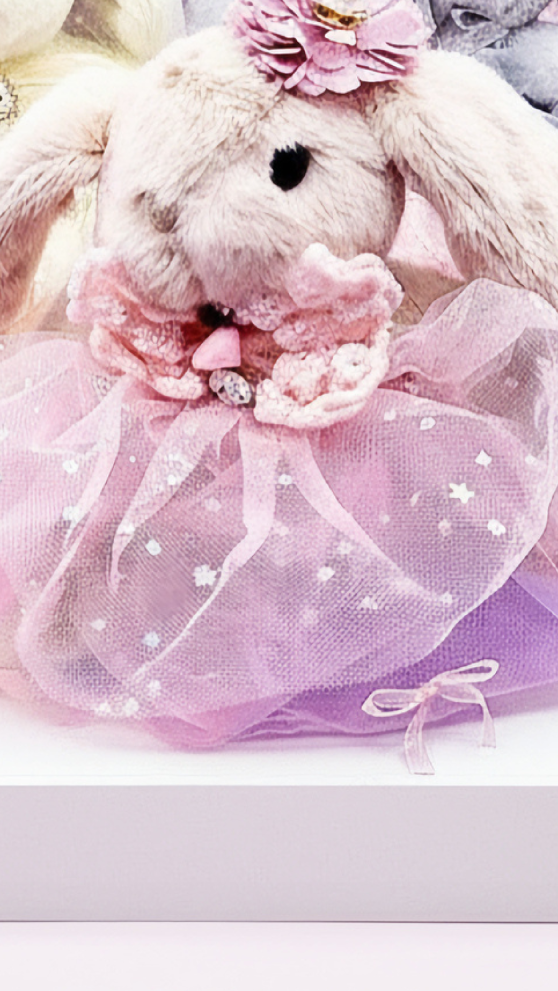 Softie Squad Bunny Rabbit Key Ring & Bag Charm