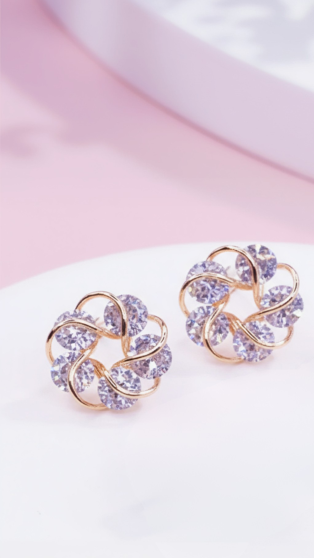 Eternal Crystal Stud Earrings