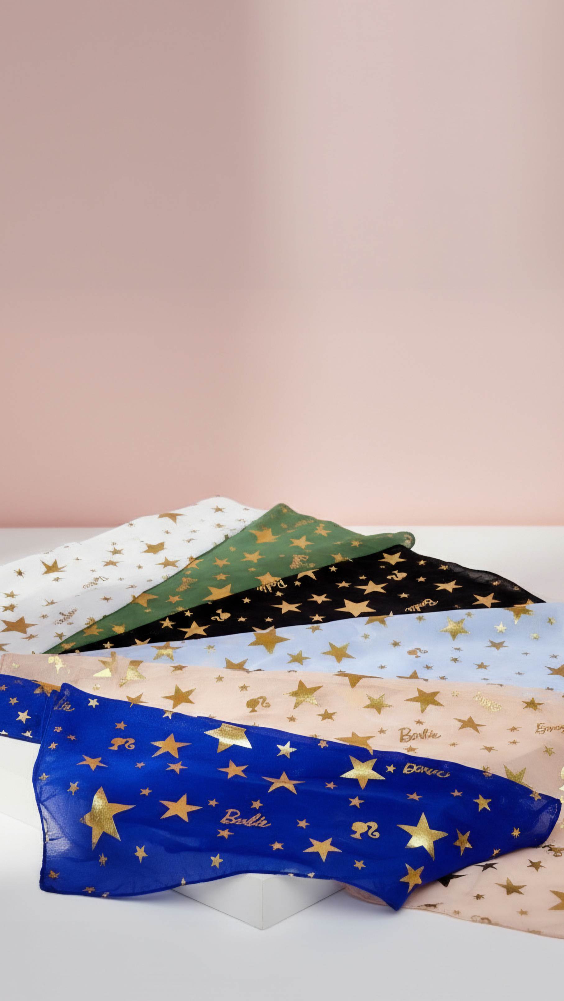 Star Shimmer Gold Foil Scarf Pack of 12