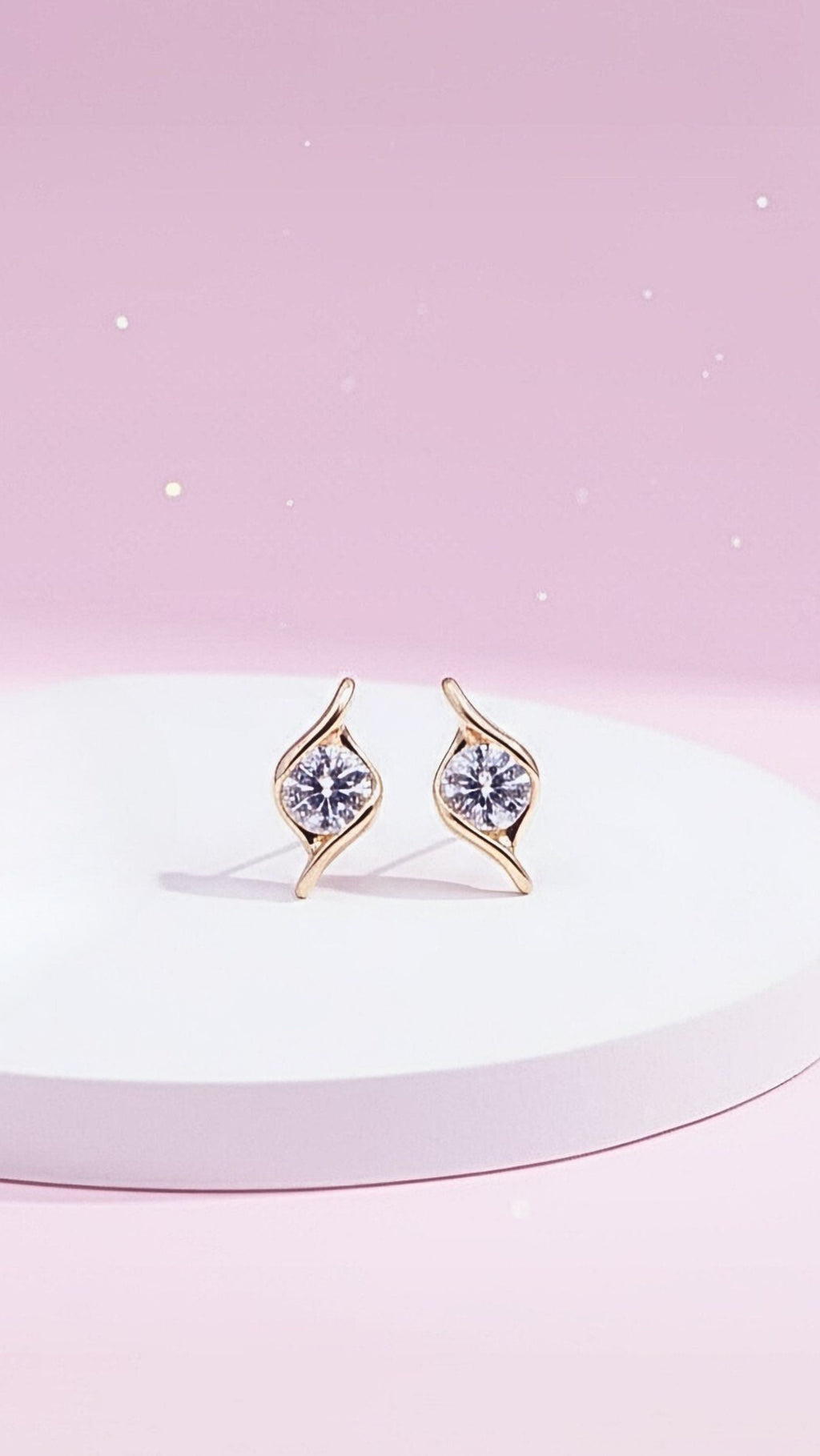 Brilliant Cut Crystal Stud Earrings