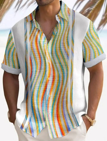 Beach Striped Shirt - Amber Fashion UK