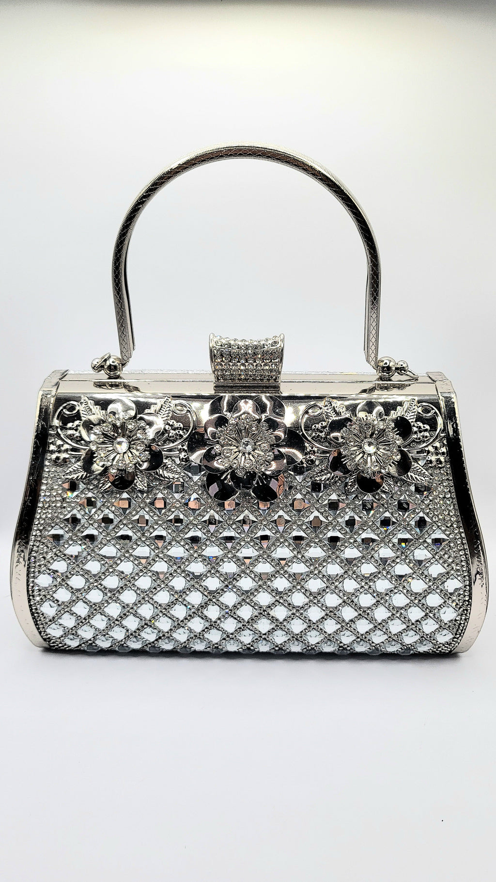 Mirrored Crystal Clutch Bag