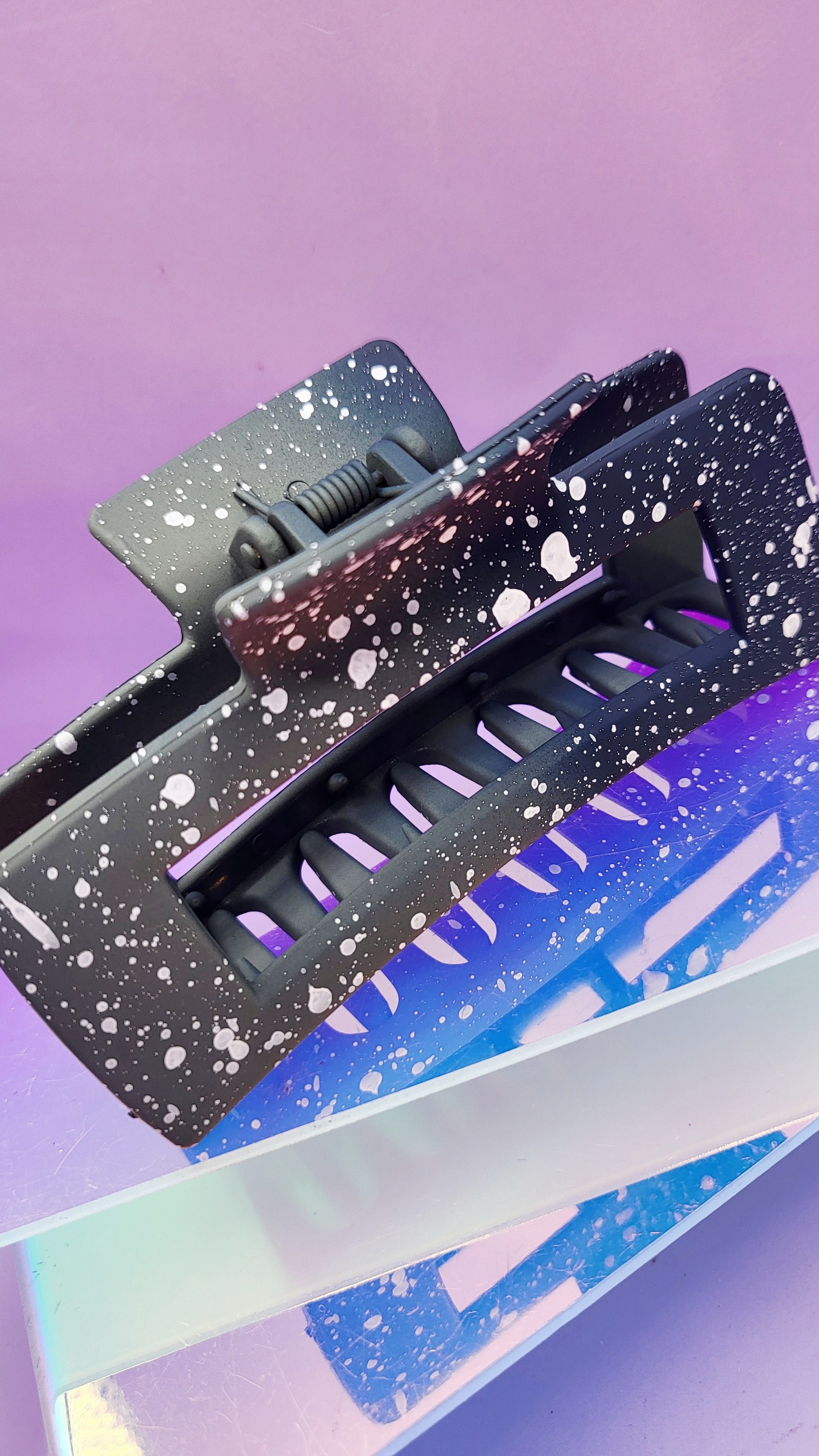 Neon Splash Hair Clamps Pack of 12