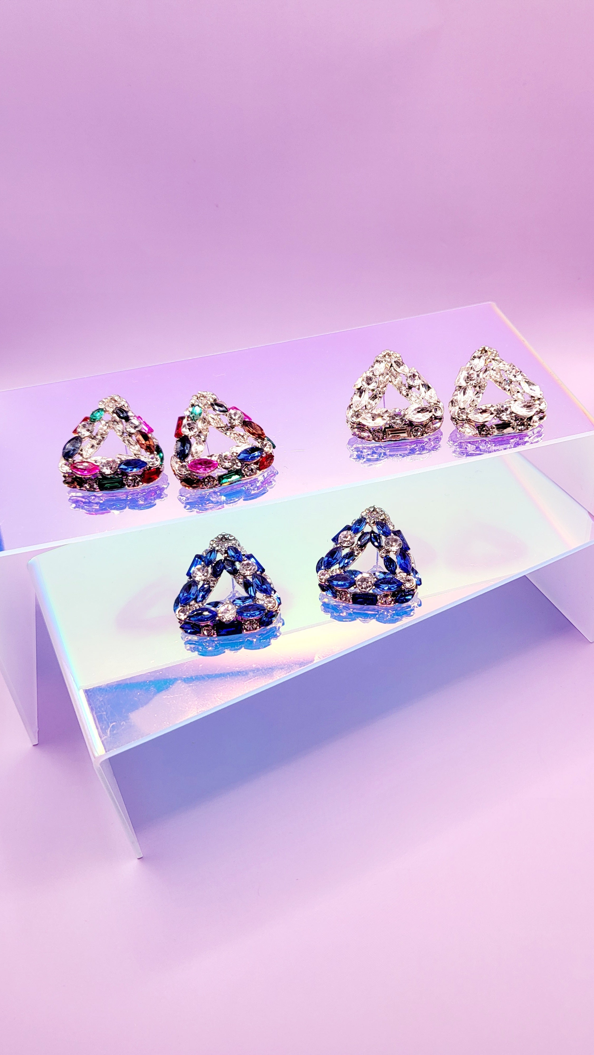 Pose Crystal Stud Earrings