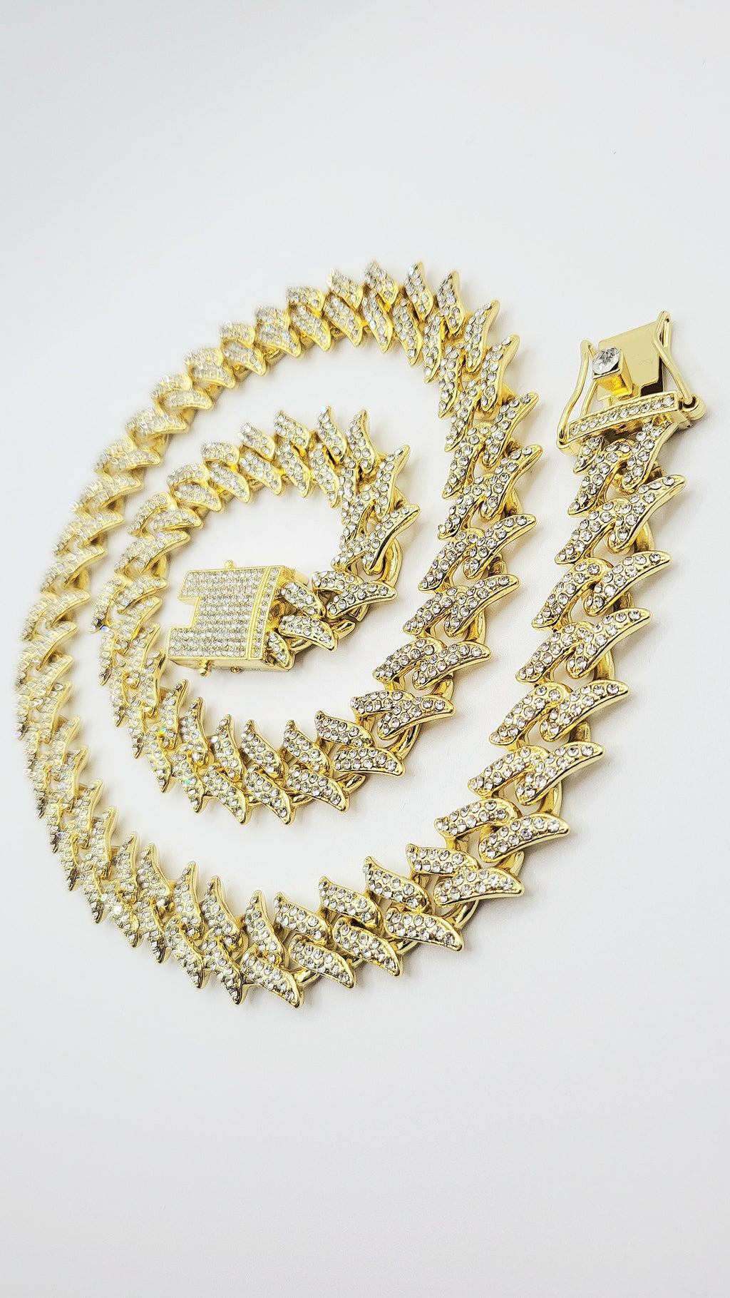 Iced Out Chain Necklace Stainless Steel