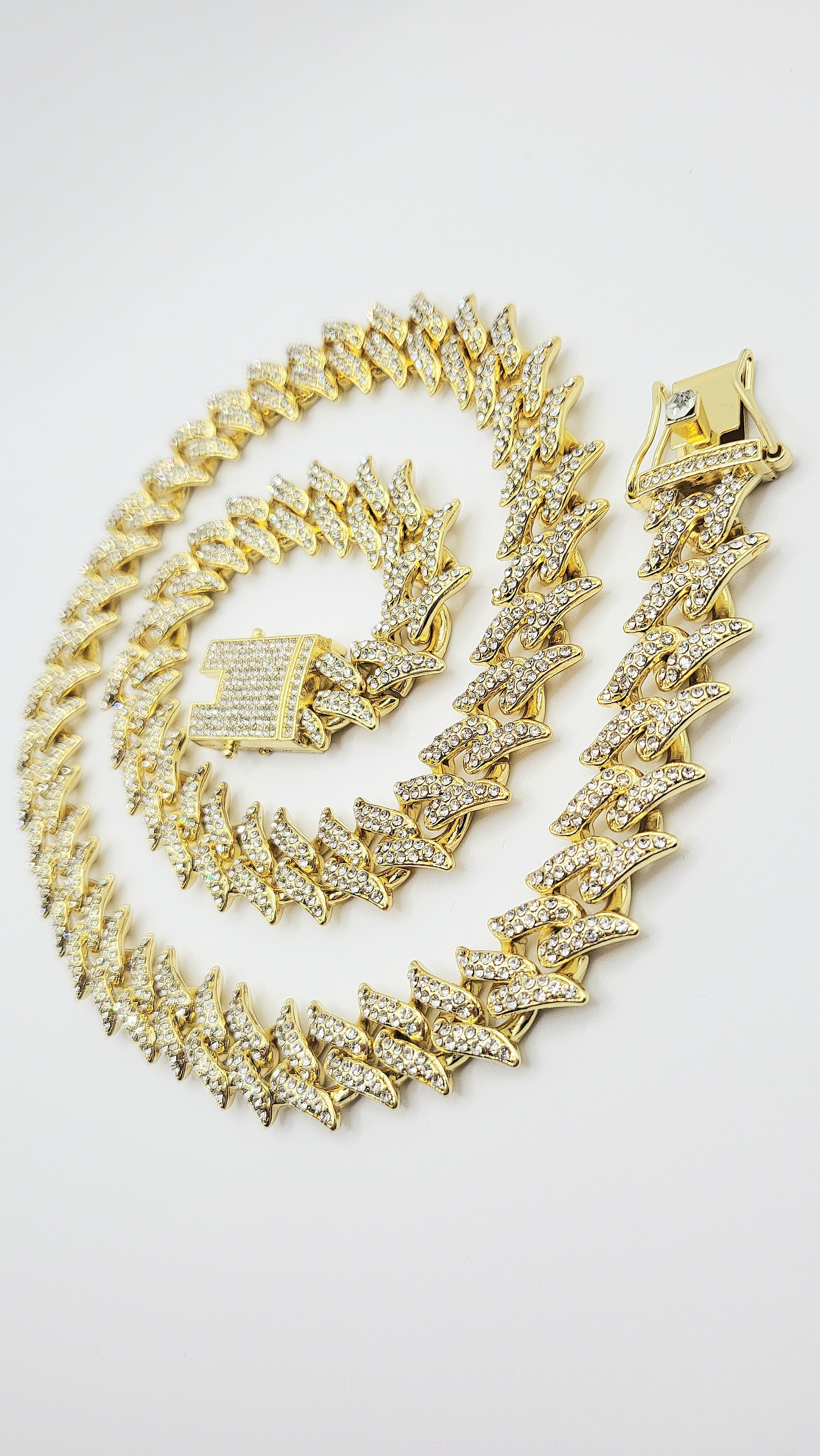 Iced Out Chain Necklace Stainless Steel