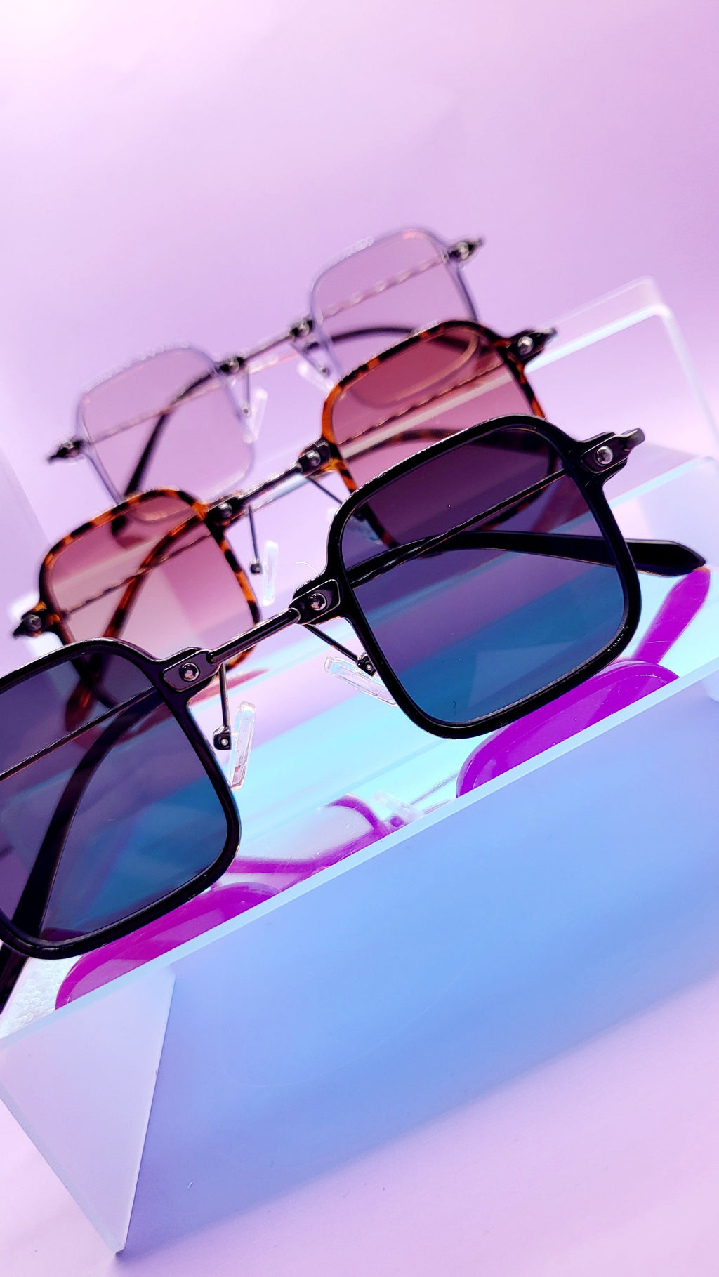 Urban Luxe Square Sunglasses Box of 20