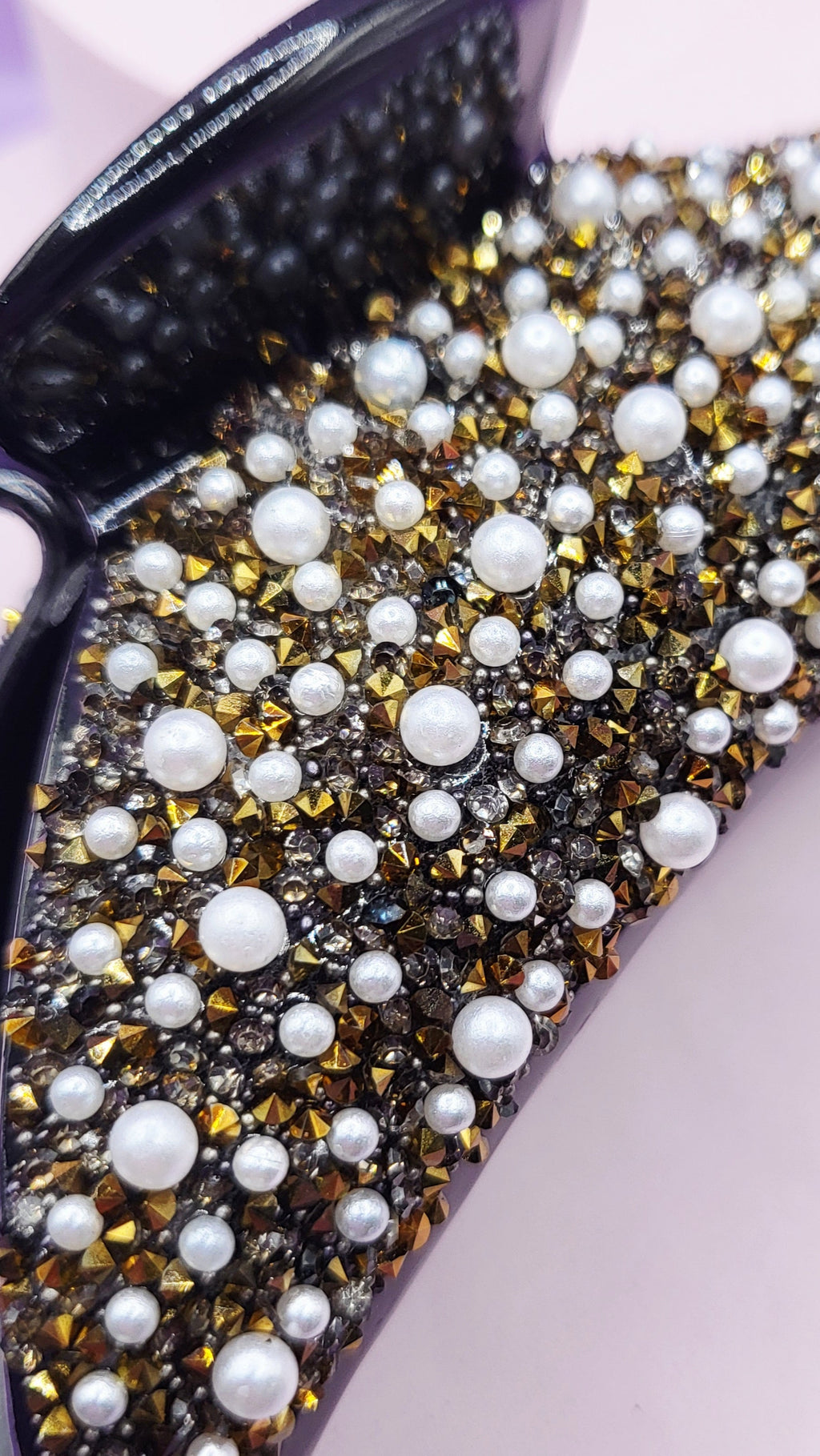 Pearl Rhinestone Hair Clamps Pack of 12