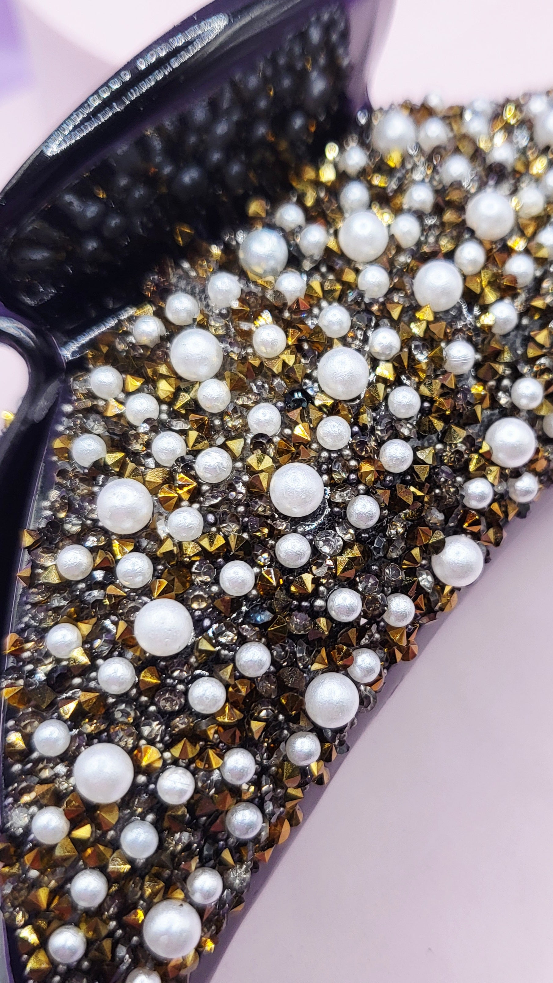 Pearl Rhinestone Hair Clamps Pack of 12