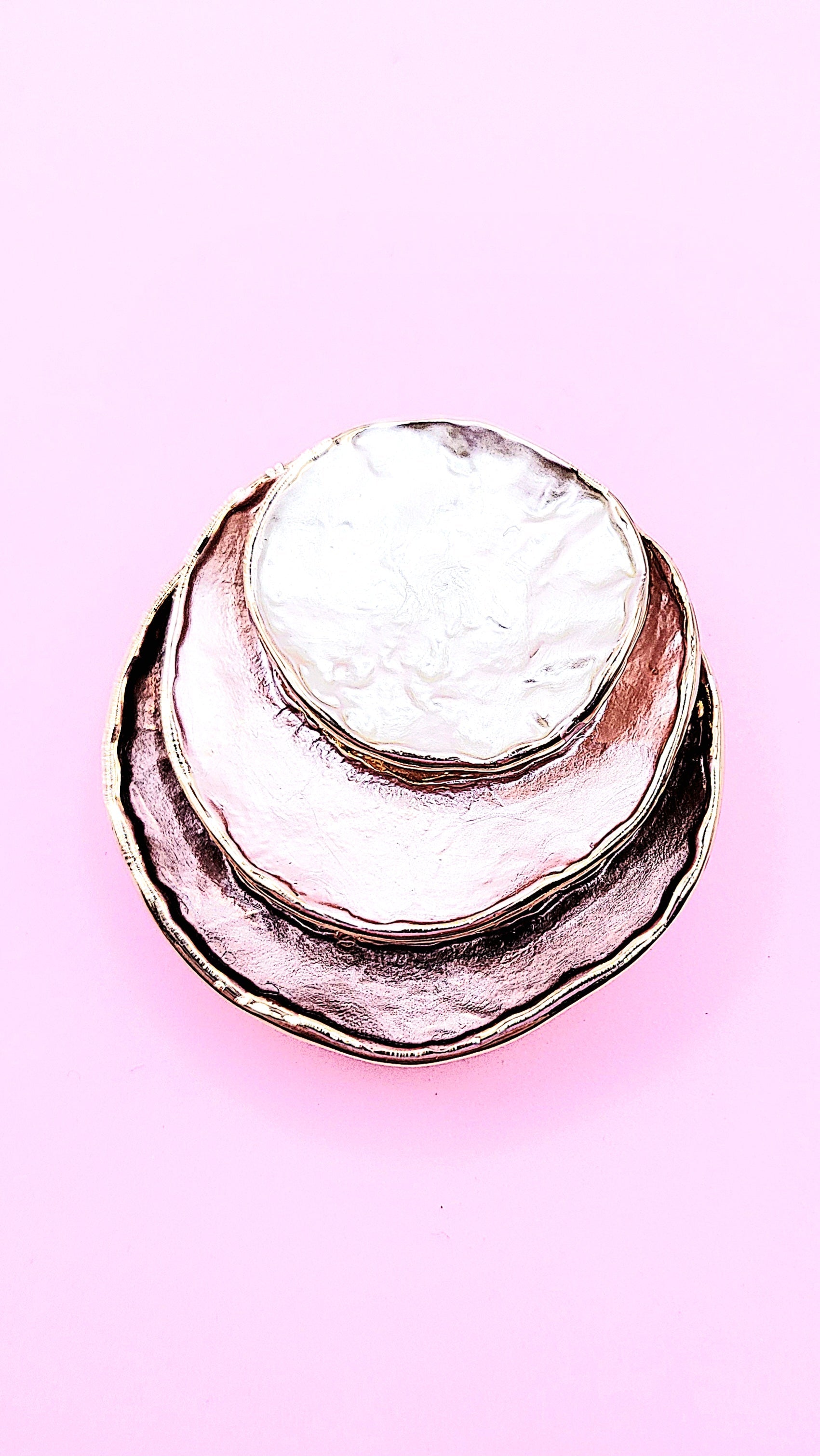 Abstract Magnetic Layered Brooch