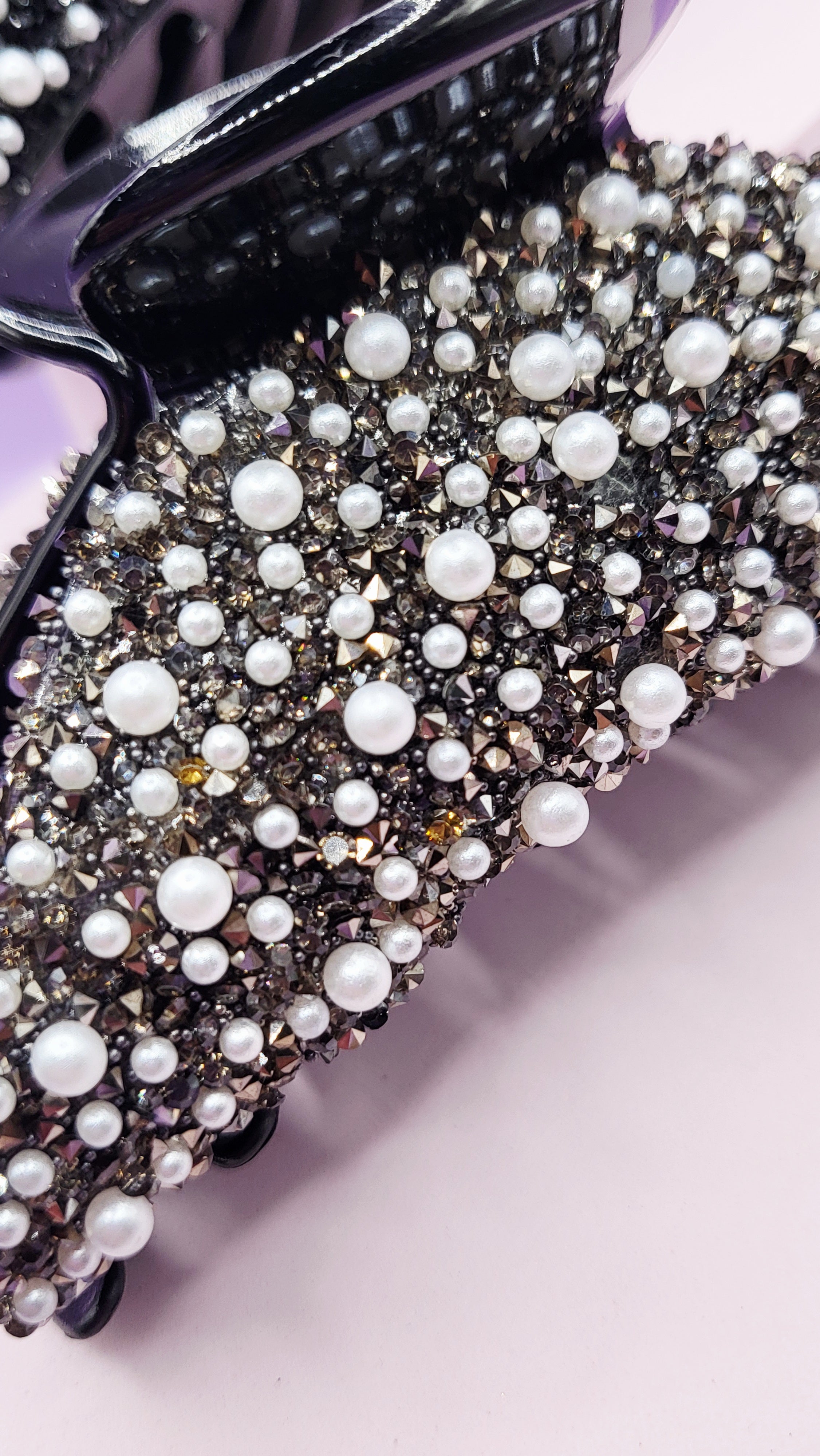 Pearl Rhinestone Hair Clamps Pack of 12