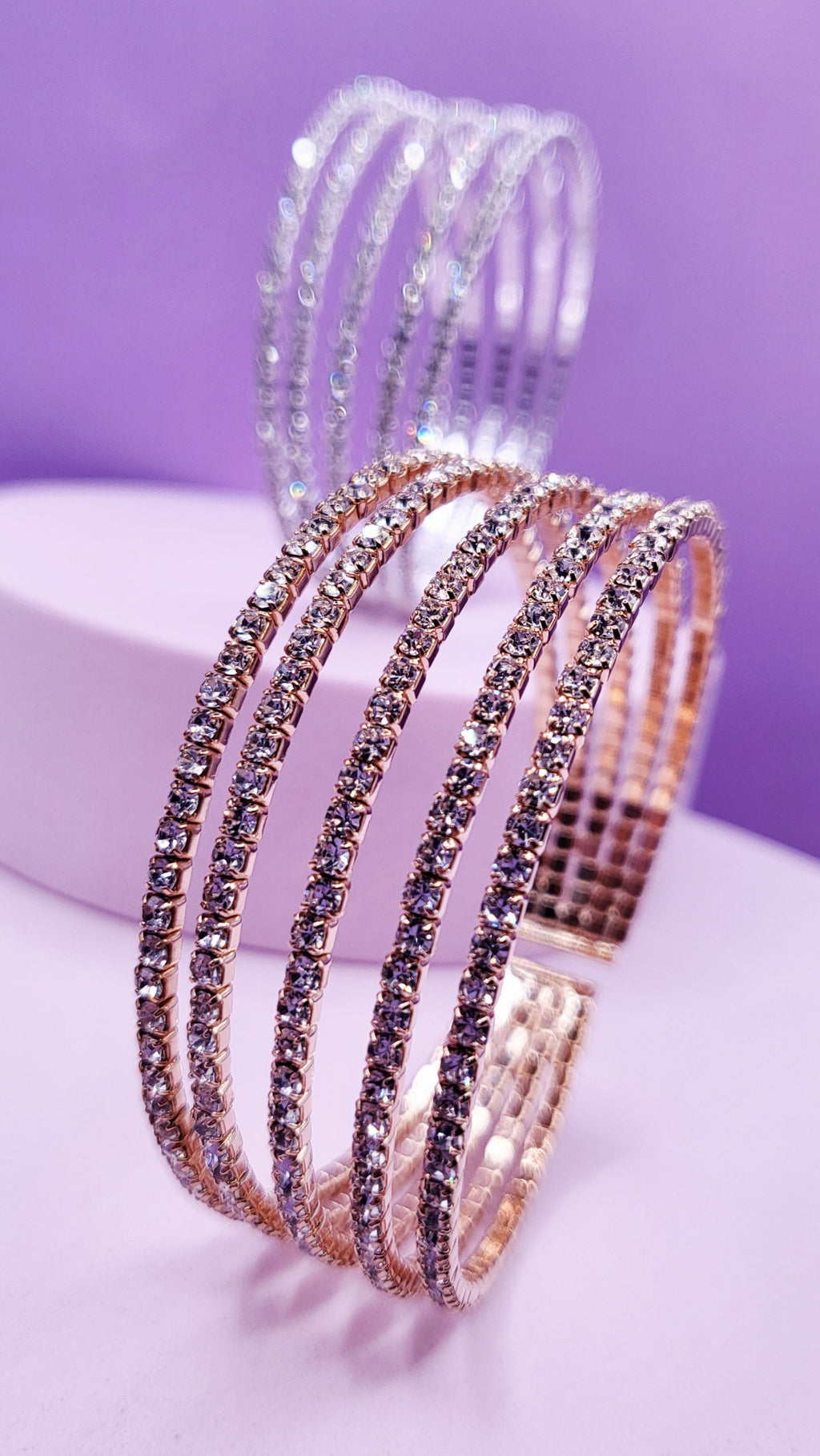 Glam Row Crystal Cuff Medium