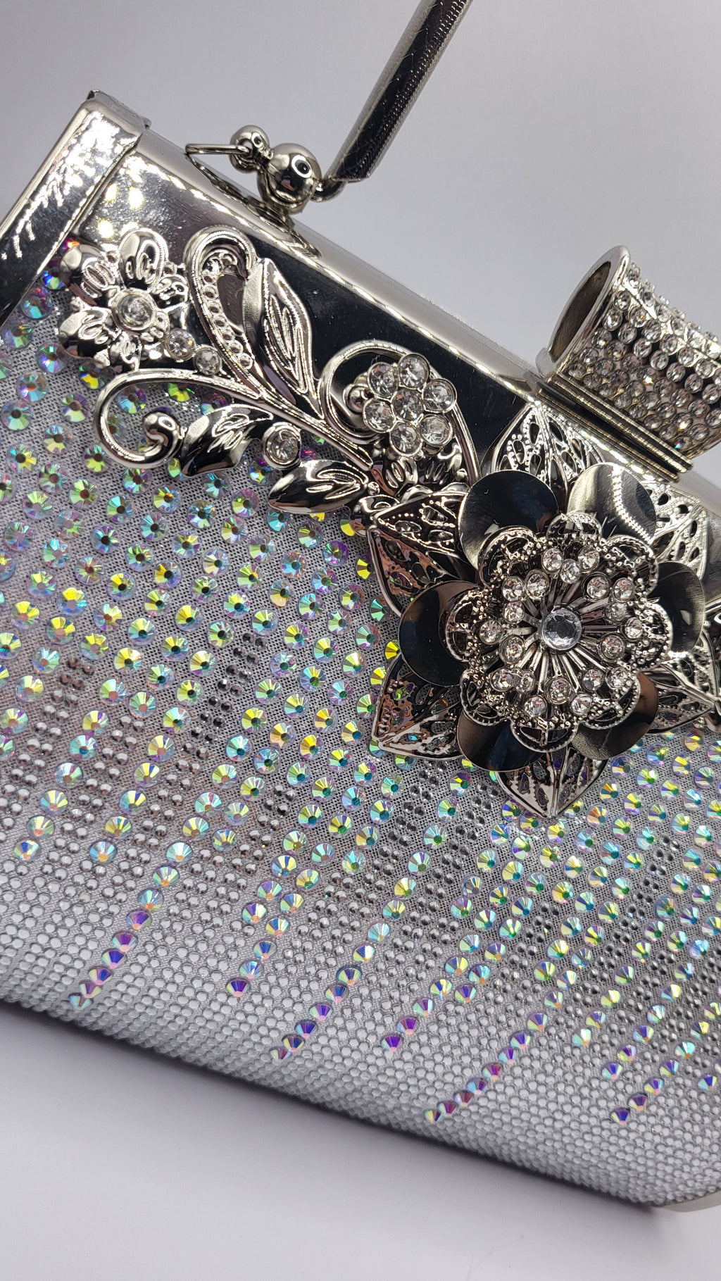 Gradient Crystal Clutch bag