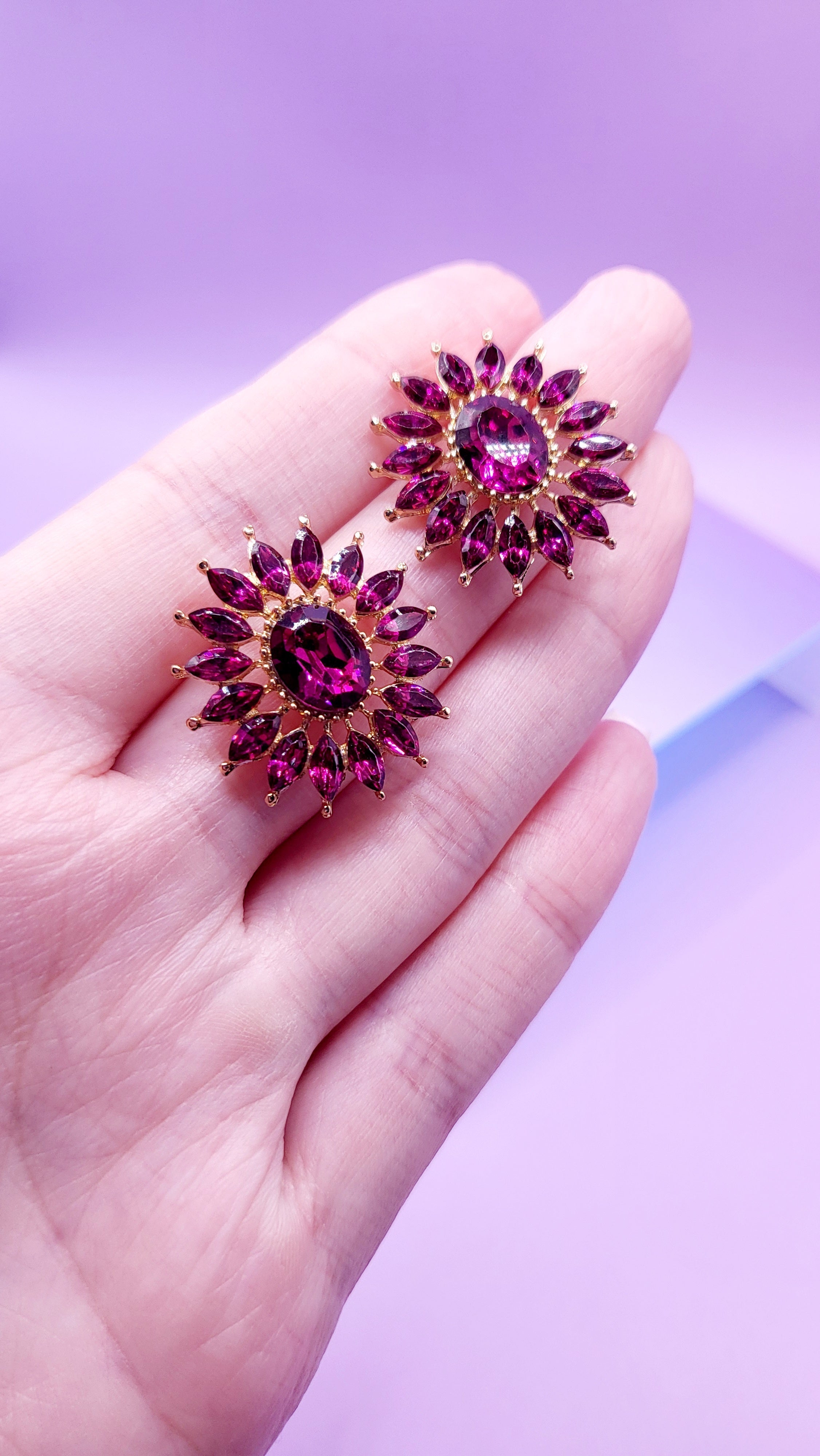 Divine Crystal Stud Earrings