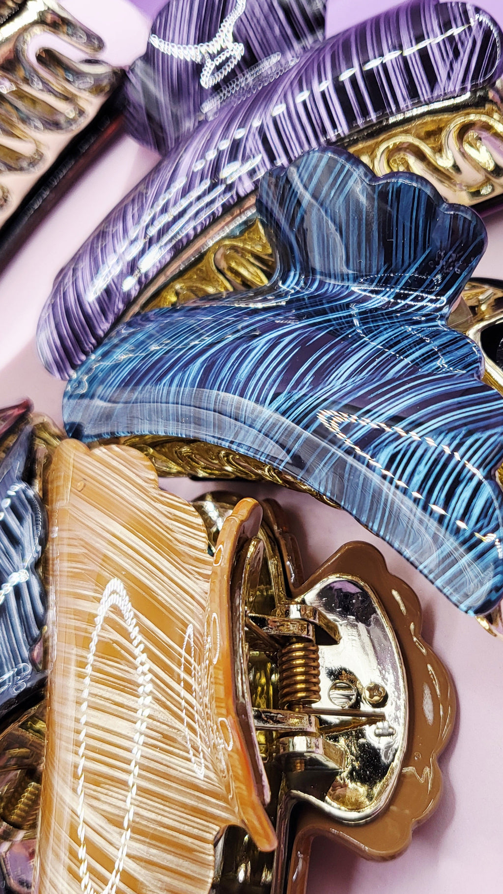 Shiny Sparkly Hair Clamps Pack of 12